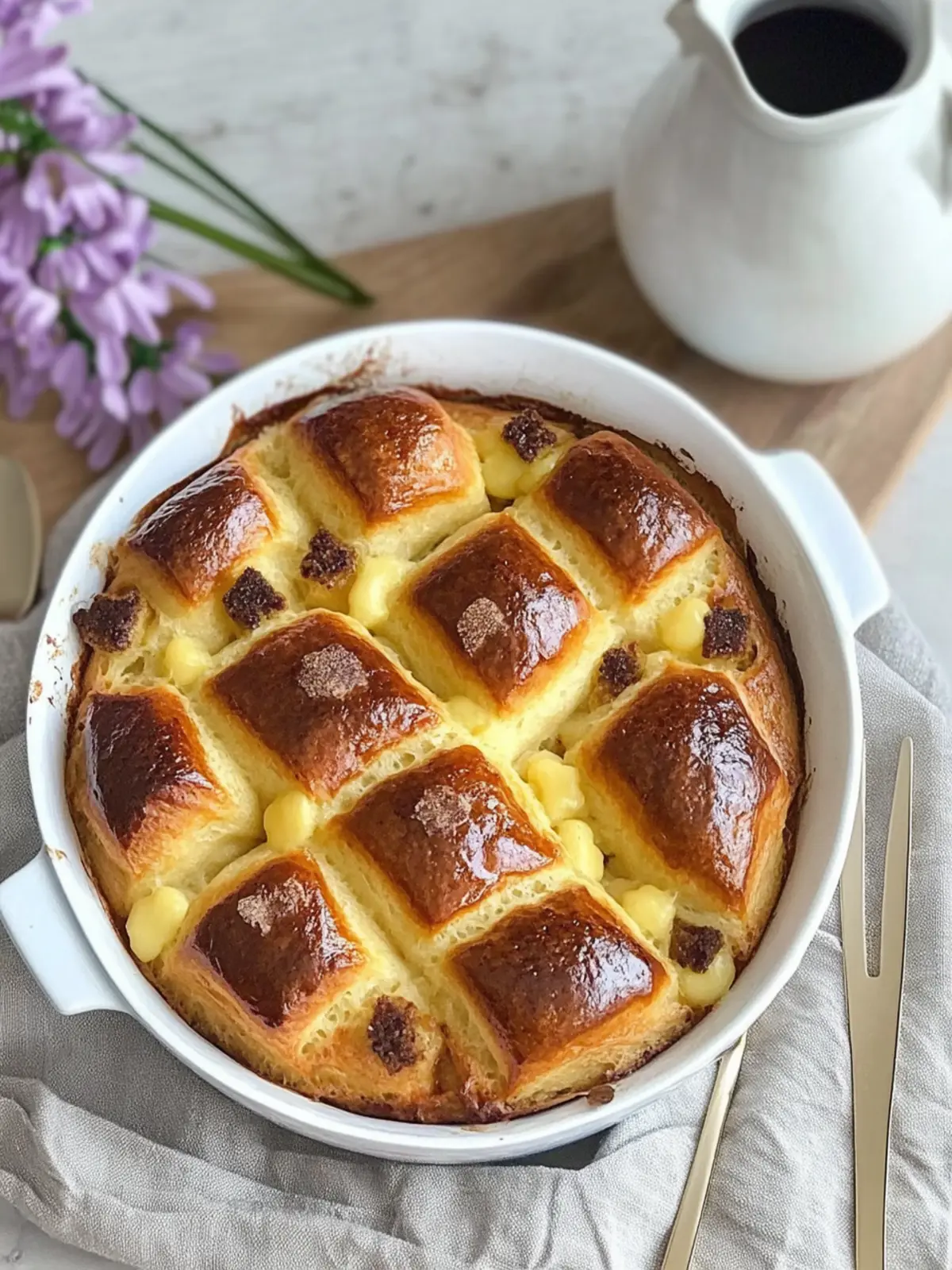 Decadent Hot Cross Bun Pudding to Satisfy Your Sweet Cravings 5 Hot Cross Bun Pudding
