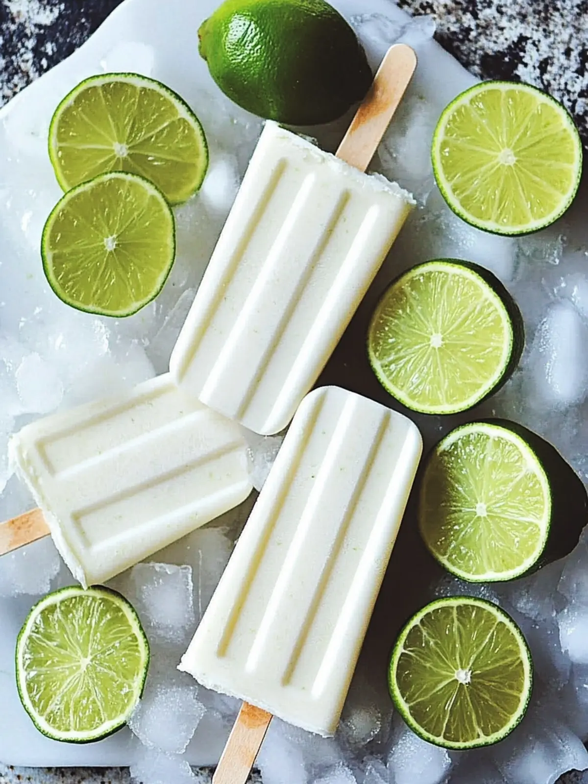 Refreshing Lime Popsicles with Coconut Milk for Summer Bliss 3 Lime Popsicles with Coconut Milk