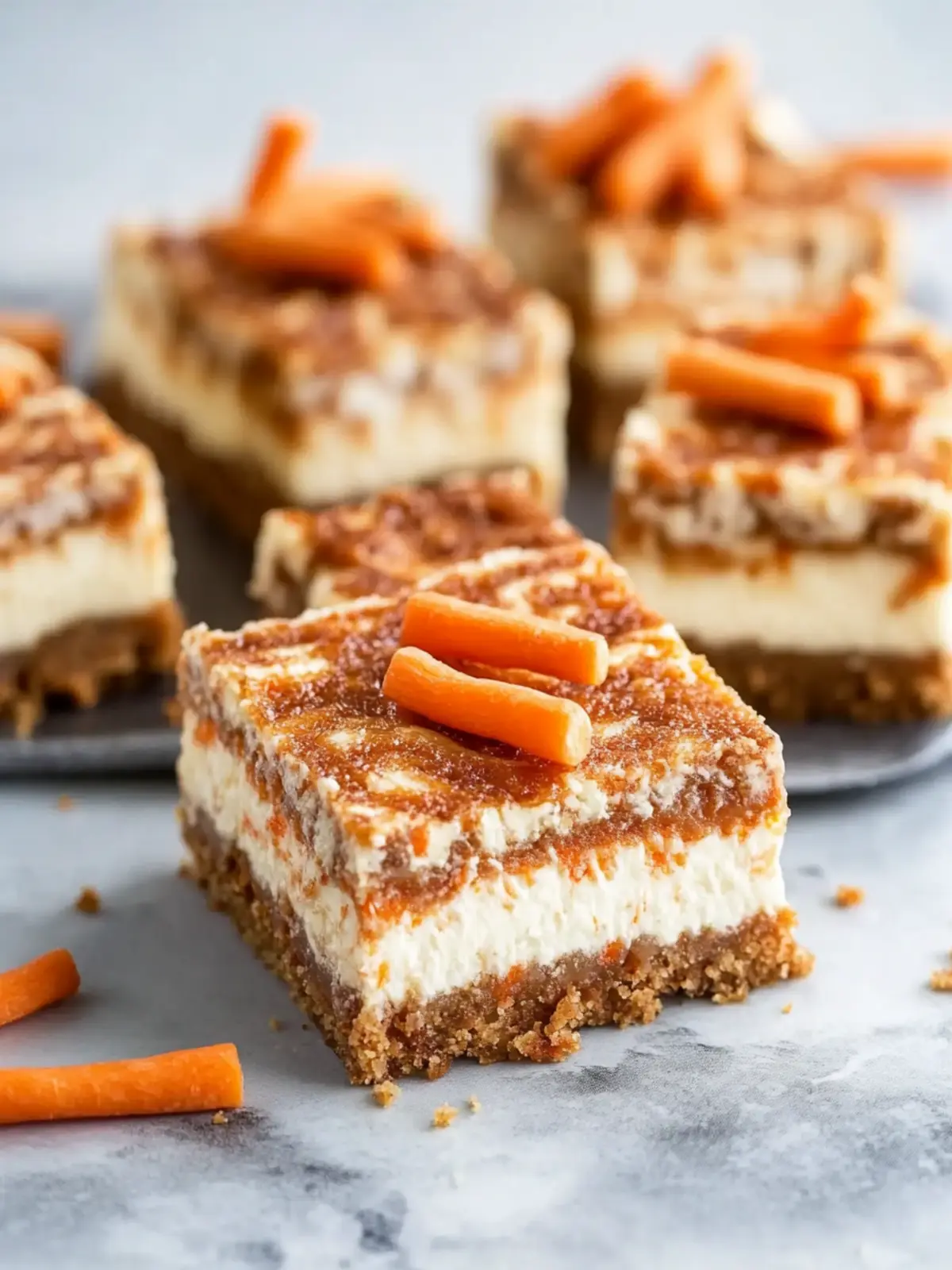 Irresistible Carrot Cake Cheesecake Bars for Your Sweet Cravings 4 Carrot Cake Cheesecake Bars