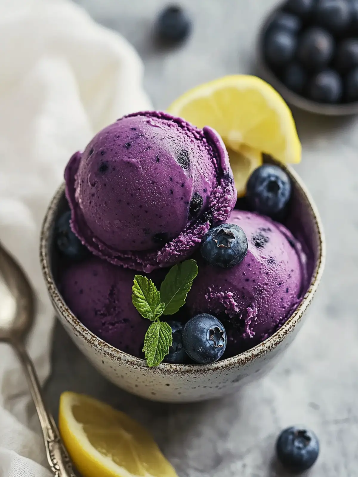 Refresh With No Churn Blueberry Lemon Sorbet Bliss 4 No Churn Blueberry Lemon Sorbet
