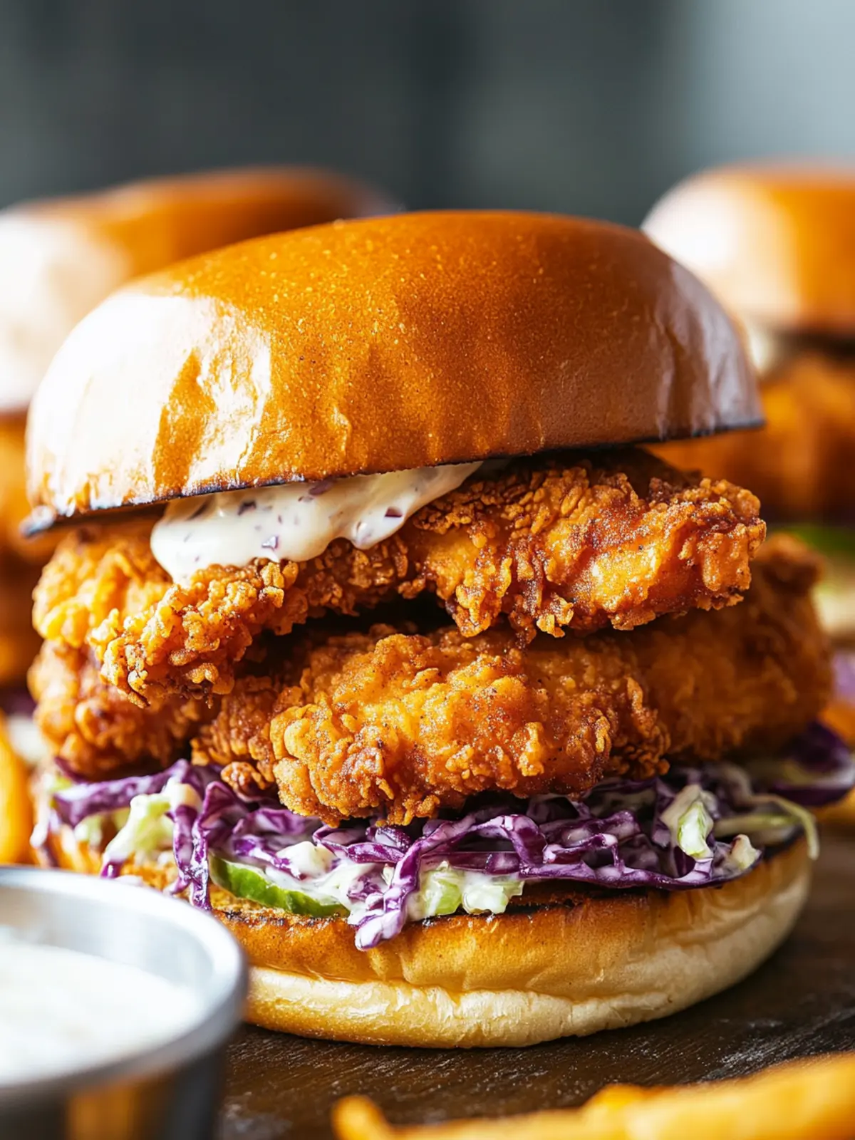 Ultimate Buttermilk Fried Chicken Sandwiches with Slaw Delight 3 Buttermilk Fried Chicken Sandwiches with Slaw