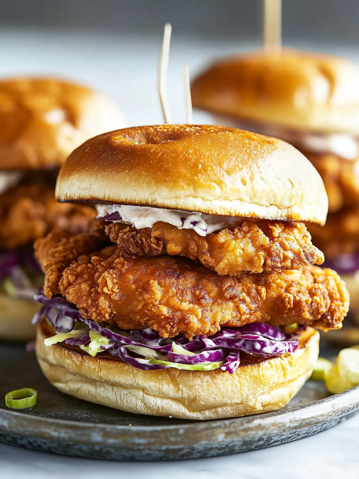 Ultimate Buttermilk Fried Chicken Sandwiches with Slaw Delight 2 Buttermilk Fried Chicken Sandwiches with Slaw