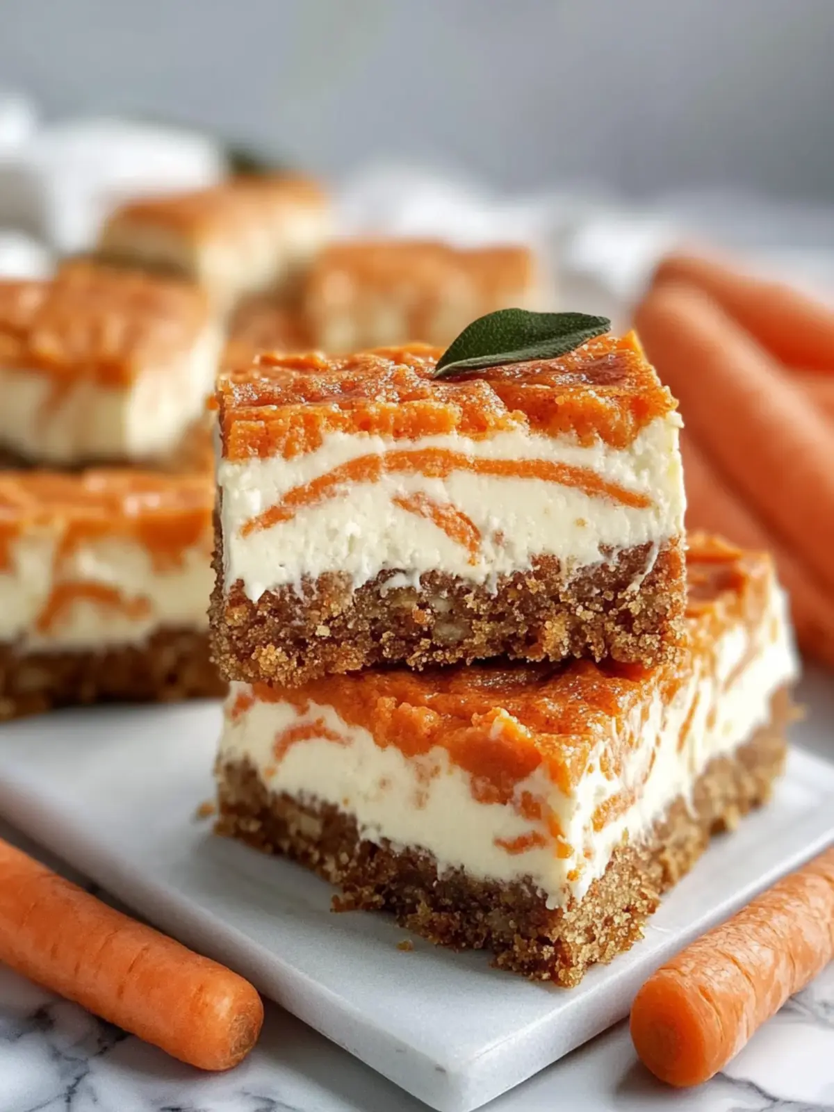 Irresistible Carrot Cake Cheesecake Bars for Your Sweet Cravings 2 Carrot Cake Cheesecake Bars