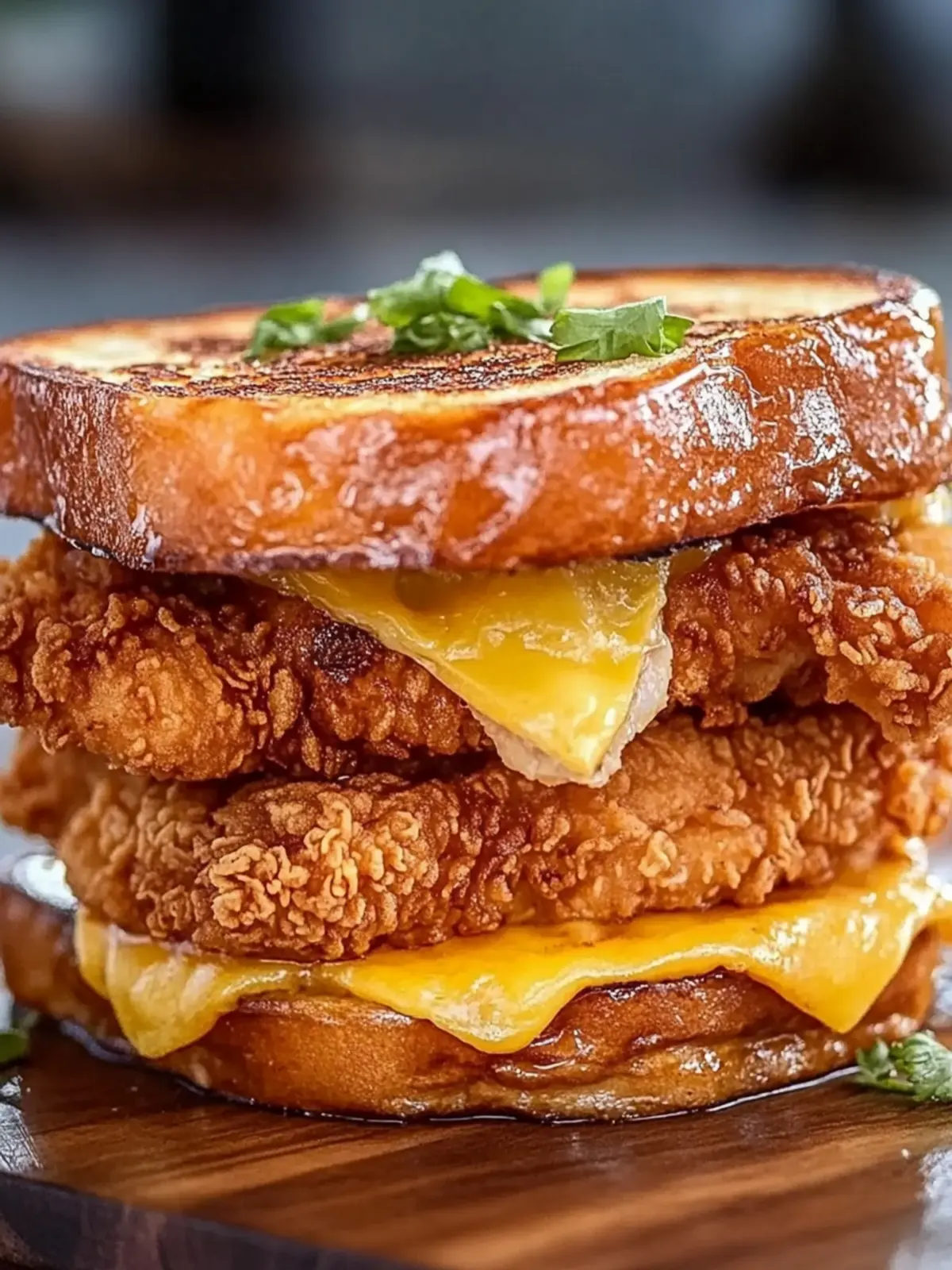 Indulge in Heaven: French Toast Fried Chicken Sandwich 3 French Toast Fried Chicken Sandwich