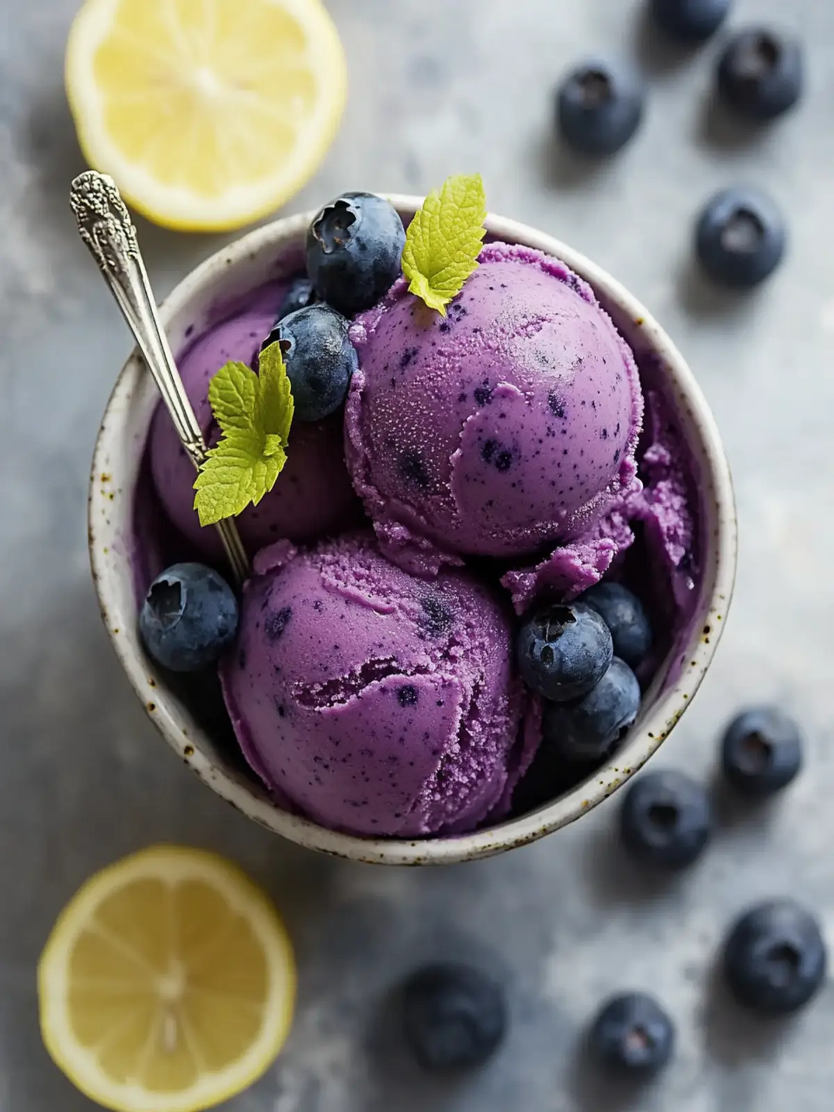 Refresh With No Churn Blueberry Lemon Sorbet Bliss 5 No Churn Blueberry Lemon Sorbet