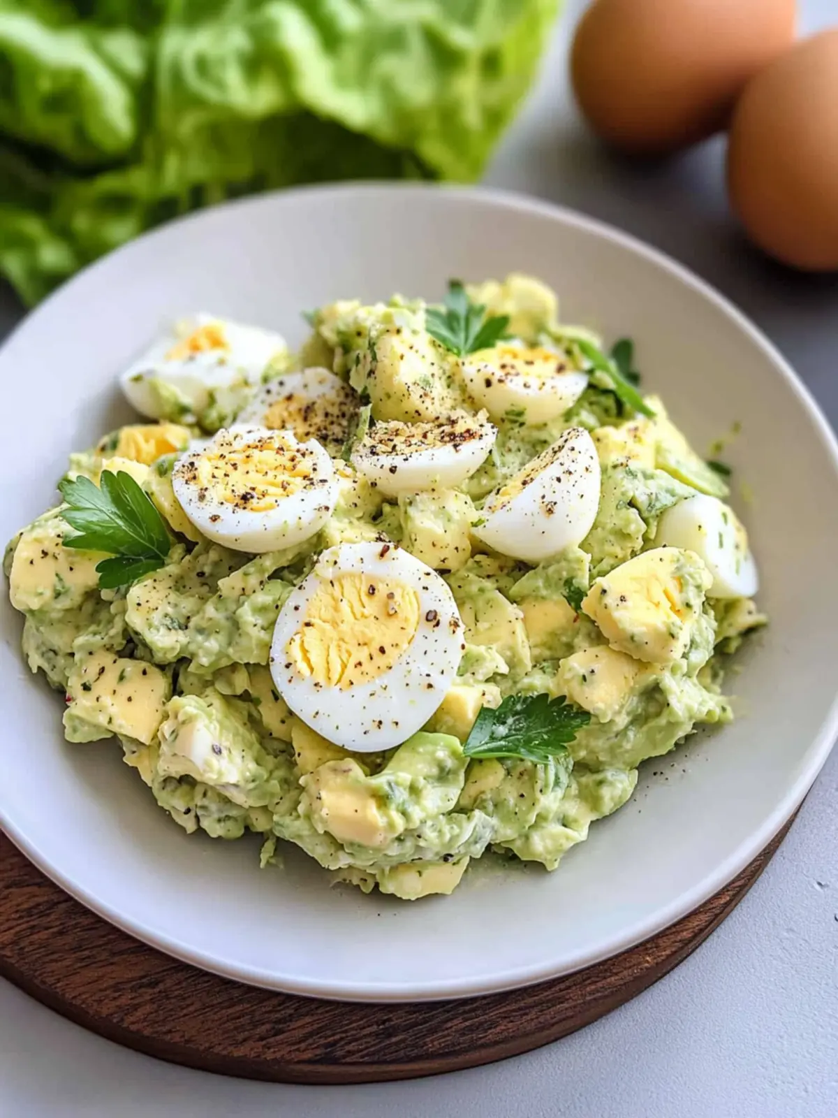 Creamy Keto Avocado Egg Salad in Just 10 Minutes 2 Keto Avocado Egg Salad