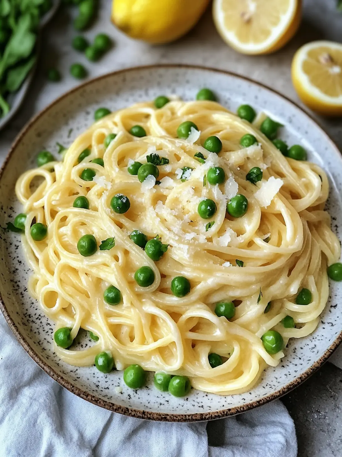 Zesty Creamy Lemon Pasta with Peas for Quick Weeknight Joy 5 Creamy Lemon Pasta with Peas