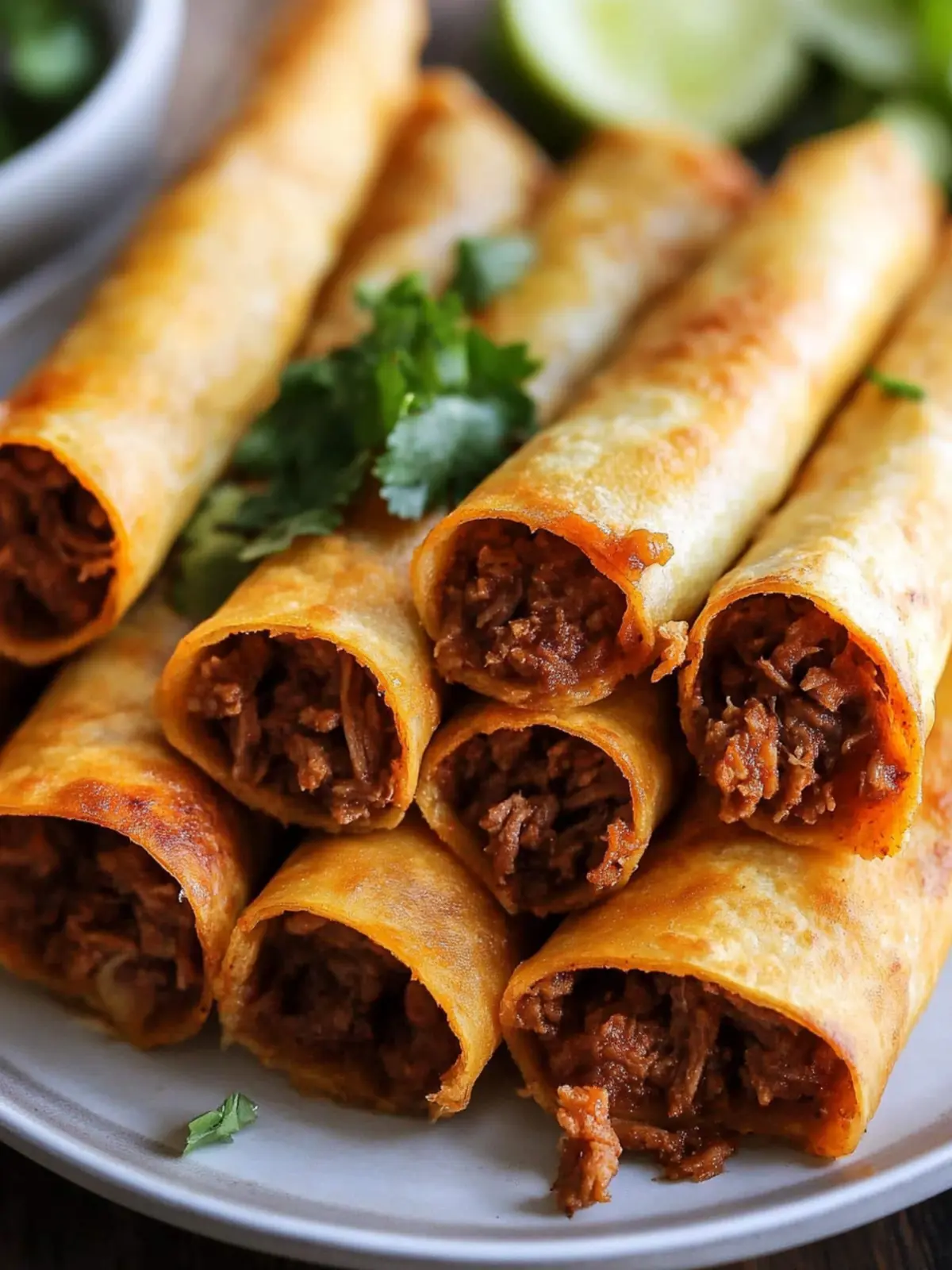 Savory Shredded Beef Taquitos That Everyone Will Love 2 Shredded Beef Taquitos