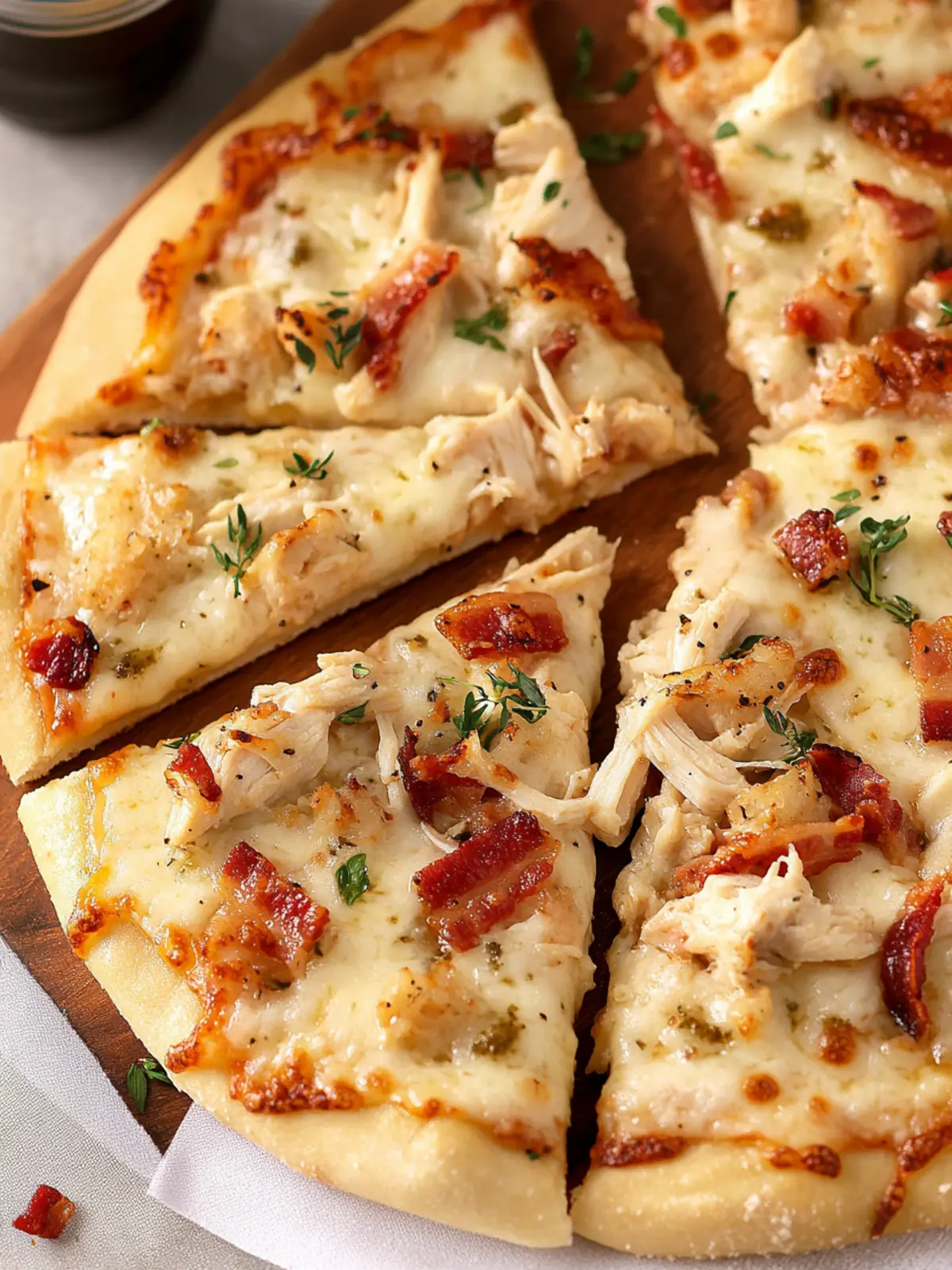 Amazing Chicken Crust Bacon Alfredo Pizza You’ll Adore! 2 Chicken Crust Bacon Alfredo Pizza