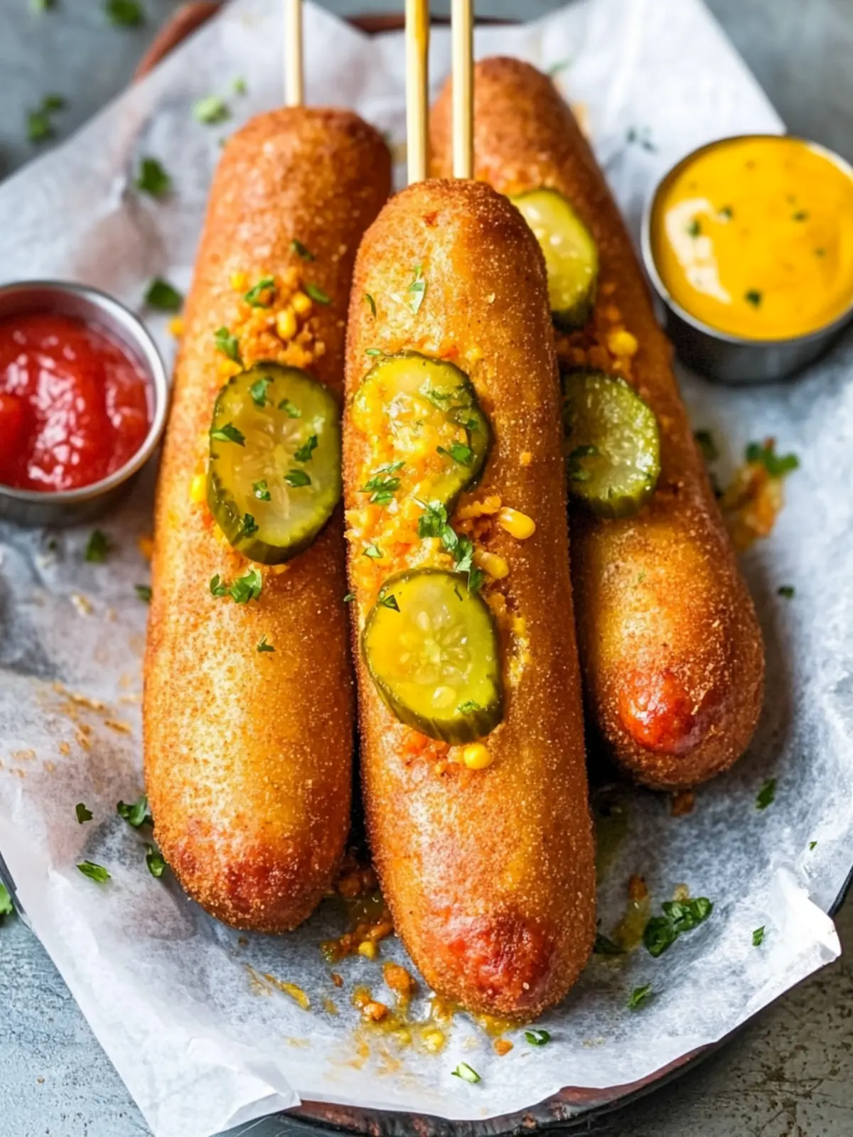 Crispy Pickle Corn Dogs: The Ultimate Game-Day Snack 4 Pickle Corn Dogs
