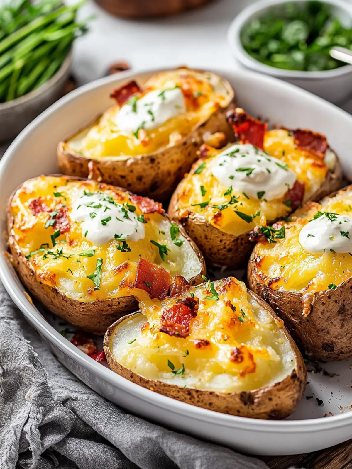 Savory Oven Baked Potatoes With Cheese And Sour Cream Surprise 4 Oven Baked Potatoes With Cheese And Sour Cream