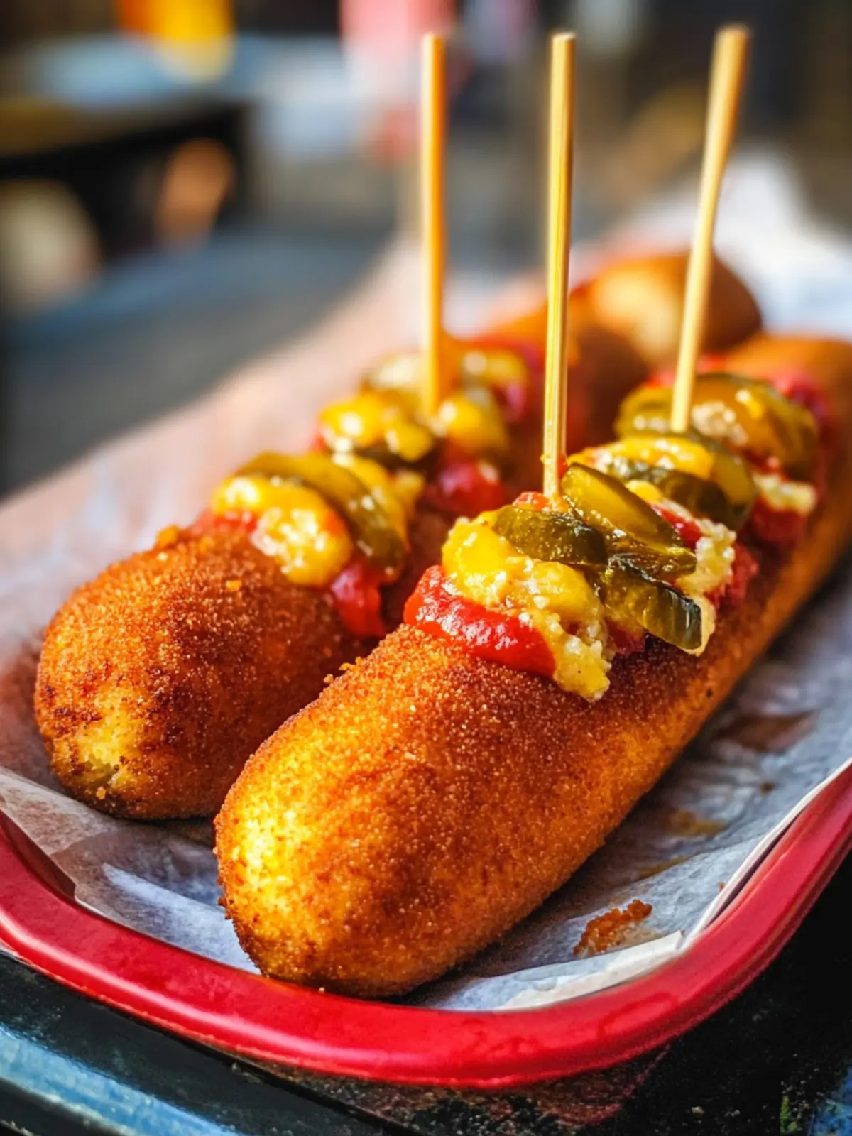 Crispy Pickle Corn Dogs: The Ultimate Game-Day Snack 3 Pickle Corn Dogs
