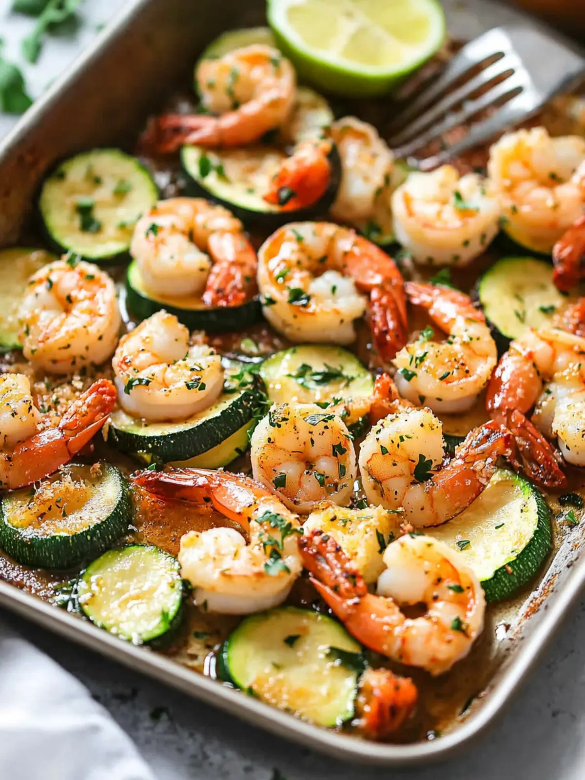 Savor Garlic Parmesan Sheet Pan Shrimp with Zucchini Tonight 5 Garlic Parmesan Sheet Pan Shrimp with Zucchini