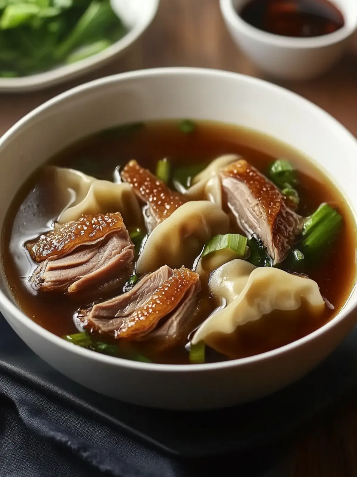 Savor Comfort with Homemade Roast Duck and Wonton Soup 2 Roast Duck and Wonton Soup