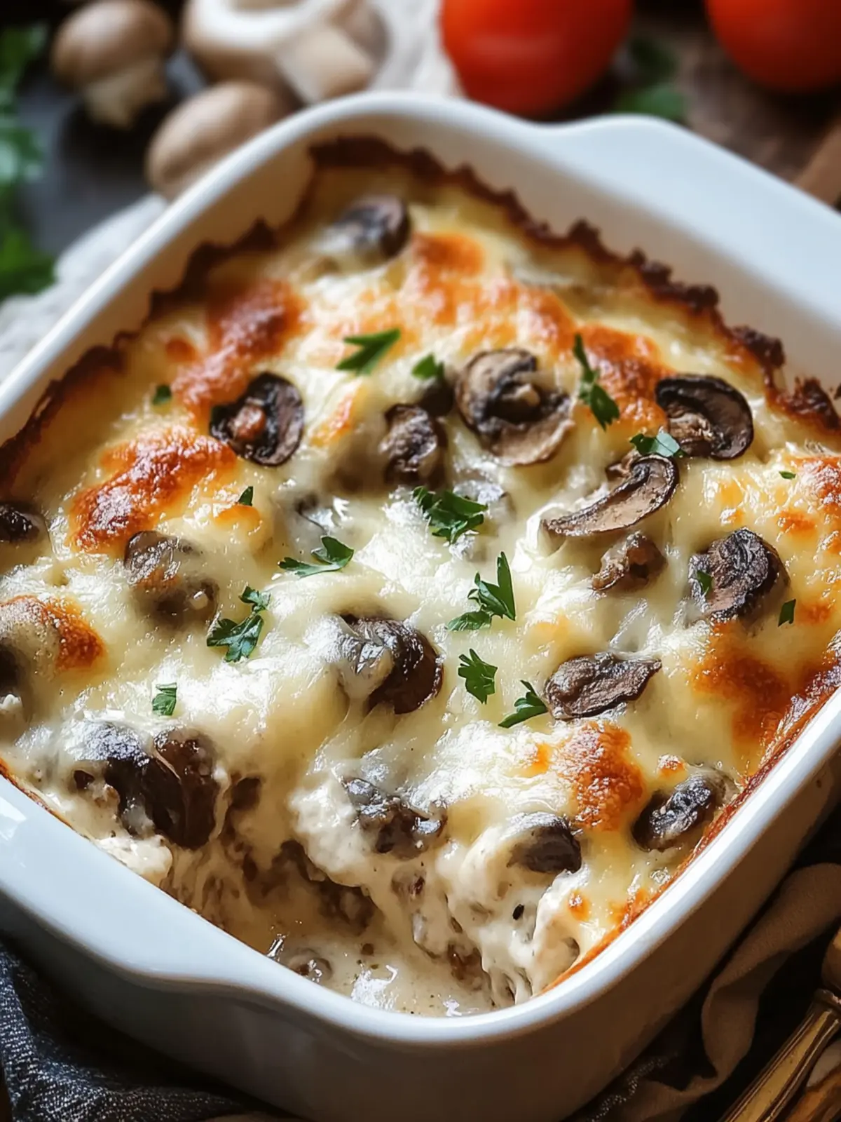 Mushroom and Swiss Burger Casserole: Comfort Food Reimagined 5 Mushroom and Swiss Burger Casserole