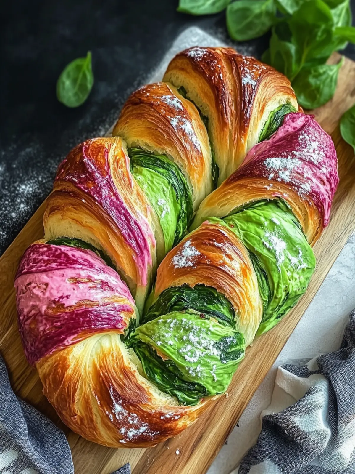 Vibrant Beetroot Spinach Bread Braid for Heartfelt Meals 2 Beetroot Spinach Bread Braid
