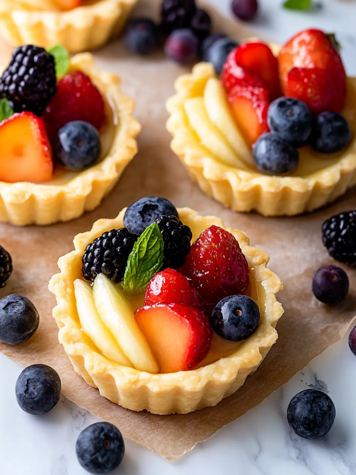 Delicious Mini Fruit Tarts: A Sweet Treat You’ll Love 3 Mini Fruit Tarts