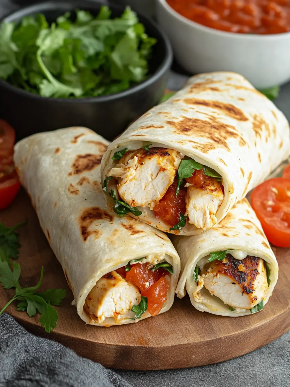Crispy Air Fryer Chicken & Mozzarella Wraps in 20 Minutes 5 Air Fryer Chicken & Mozzarella Wraps