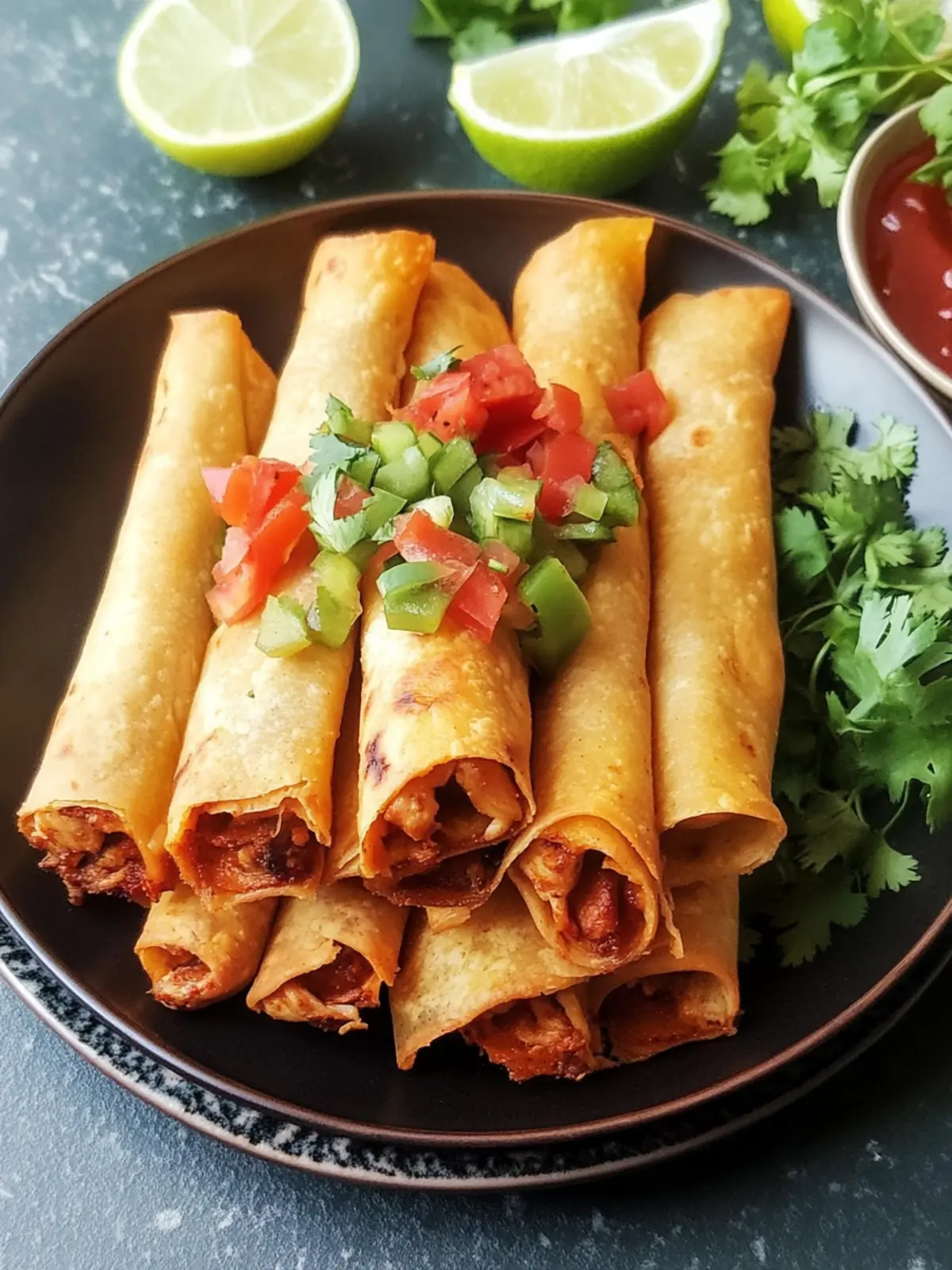 Savory Baked Chicken Taquitos for Ultimate Comfort Food 3 Baked Chicken Taquitos