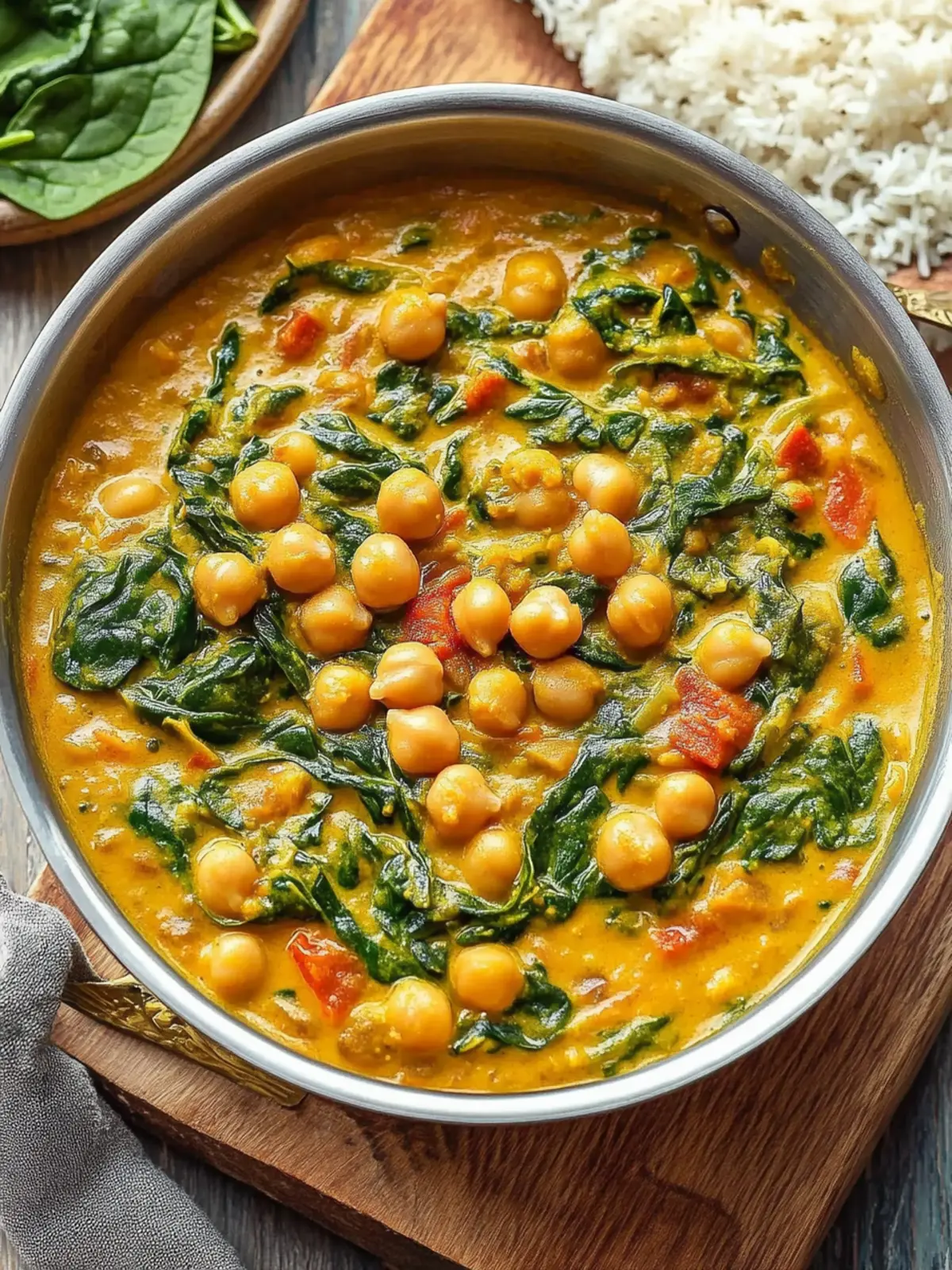 Chickpea and Spinach Curry: A Cozy Dinner Delight 4 Chickpea and Spinach Curry