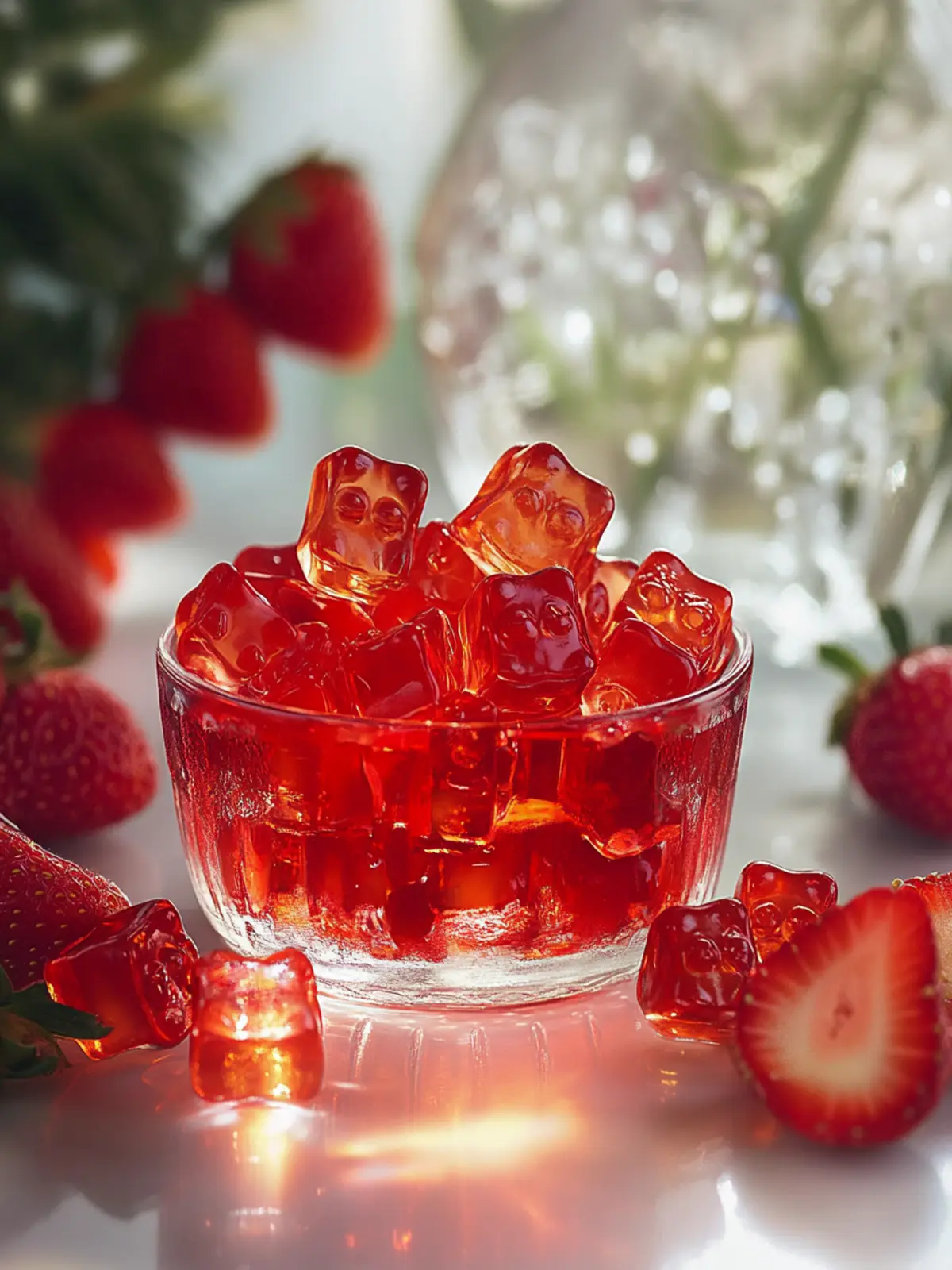 Perfect Strawberry Gummy Bears You Can Make at Home 3 Strawberry Gummy Bears