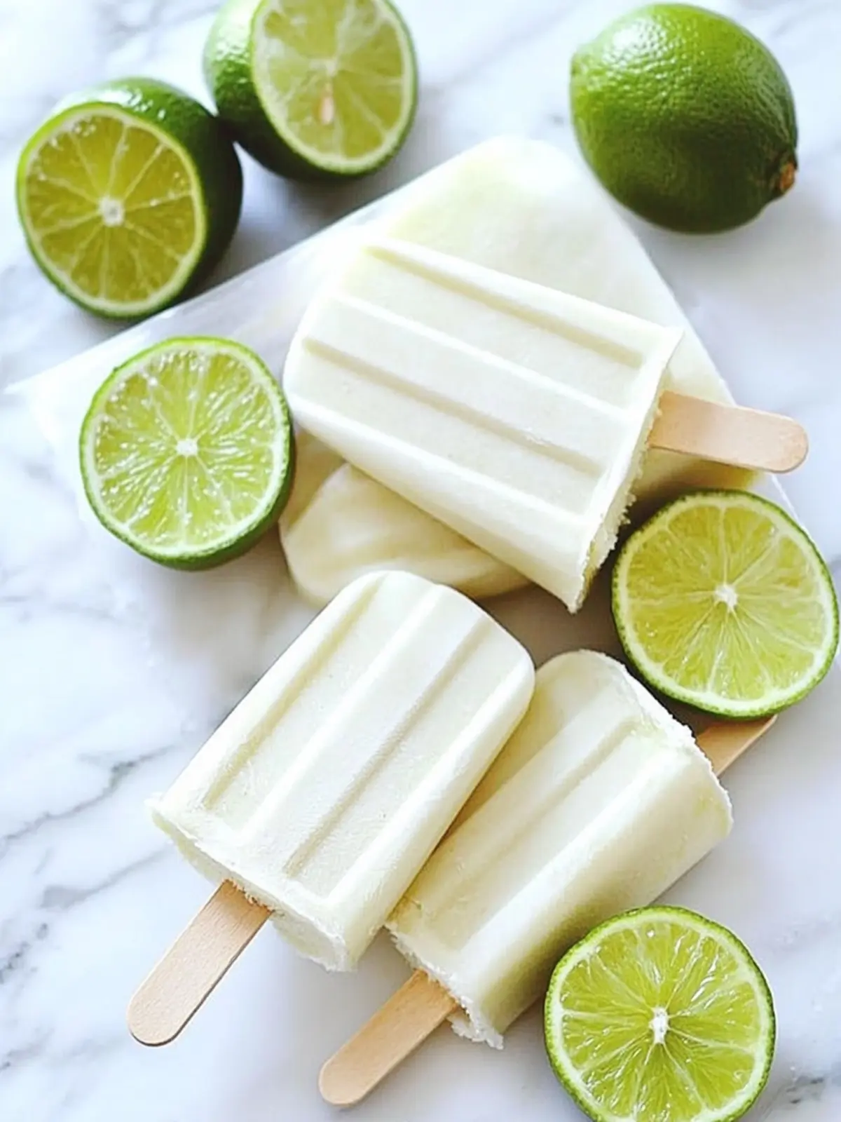 Refreshing Lime Popsicles with Coconut Milk for Summer Bliss 4 Lime Popsicles with Coconut Milk
