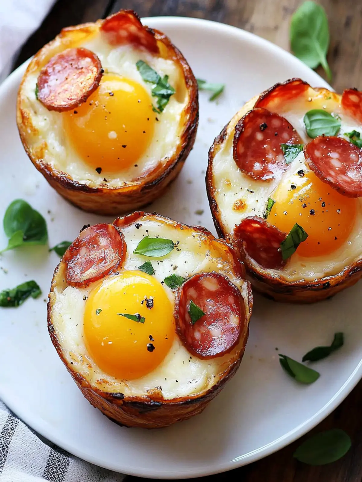 Delicious Salami Breakfast Cups for a Quick Low-Carb Feast 3 Salami Breakfast Cups