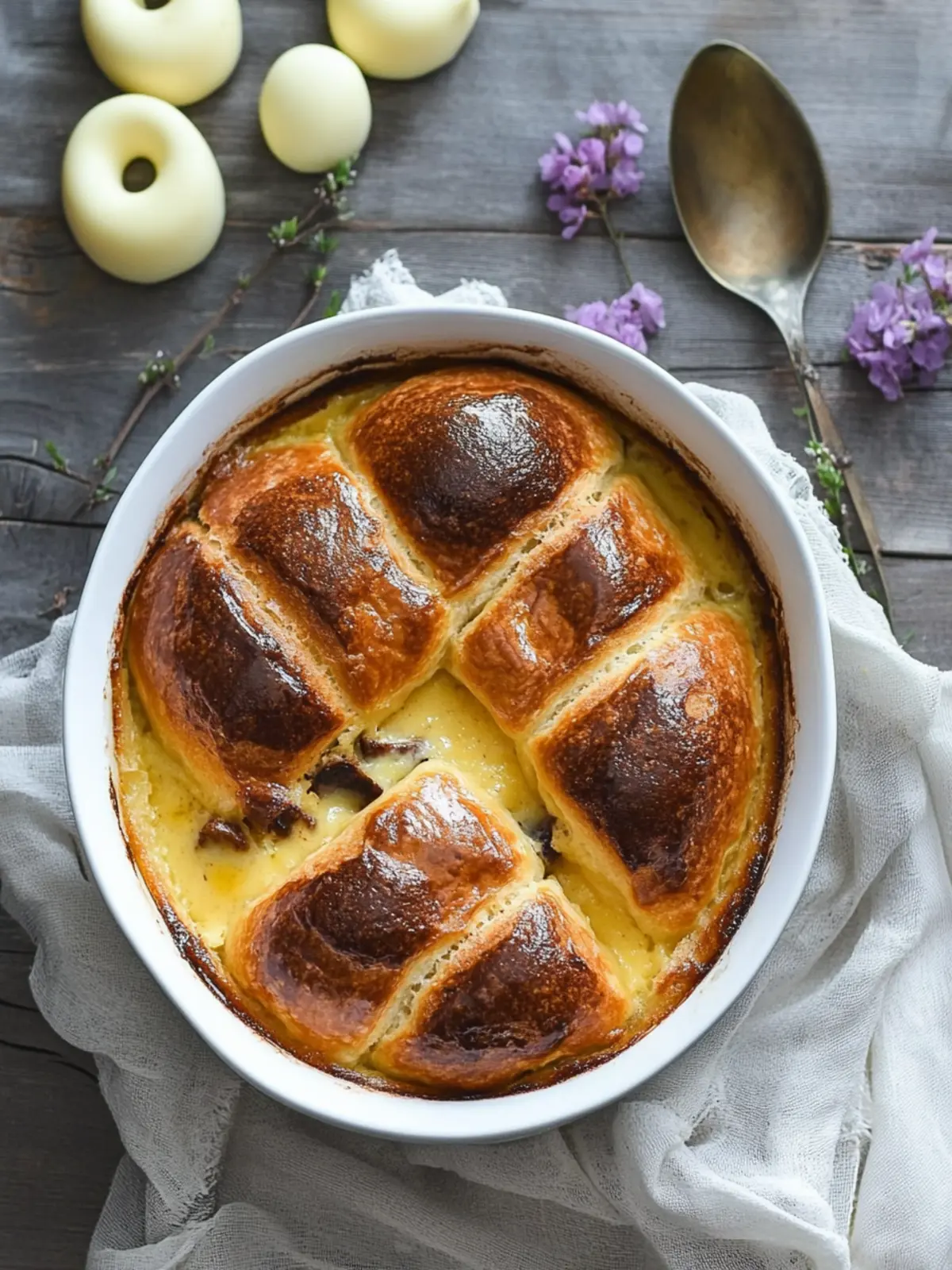 Decadent Hot Cross Bun Pudding to Satisfy Your Sweet Cravings 4 Hot Cross Bun Pudding