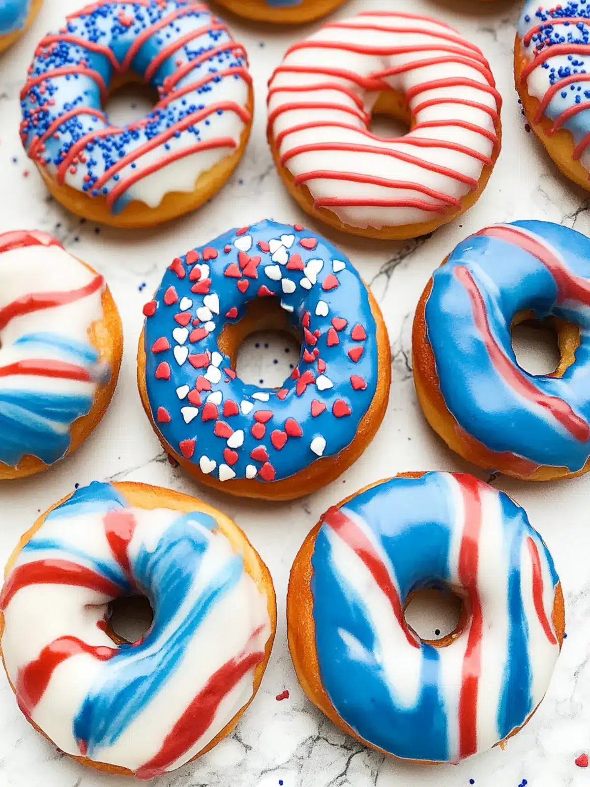 Create Festive Red White & Blue Swirl Donuts at Home 5 Red White & Blue Swirl Donuts