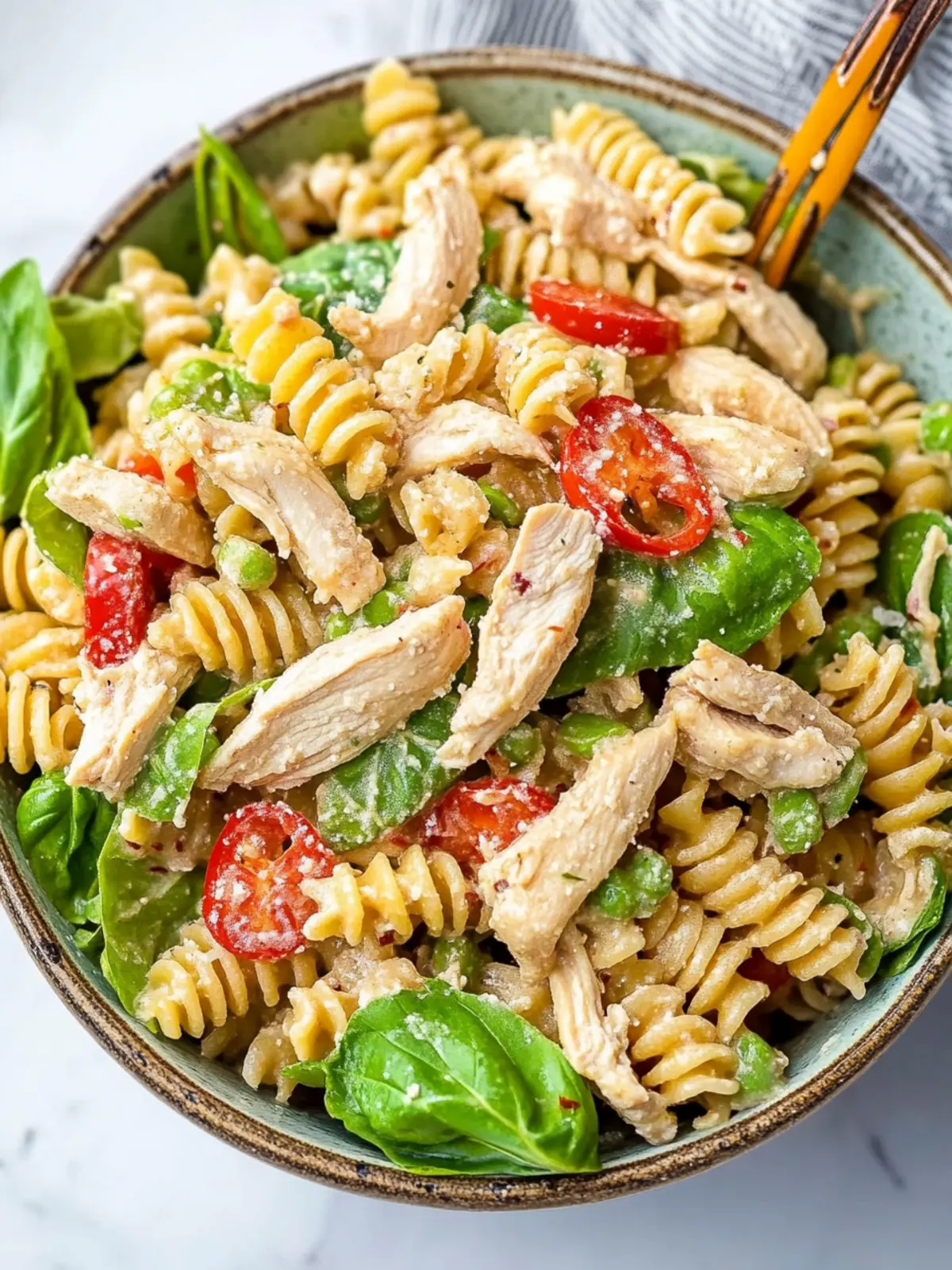 Deliciously Crunchy Chinese Chicken Pasta Salad You'll Love 2 Chinese Chicken Pasta Salad