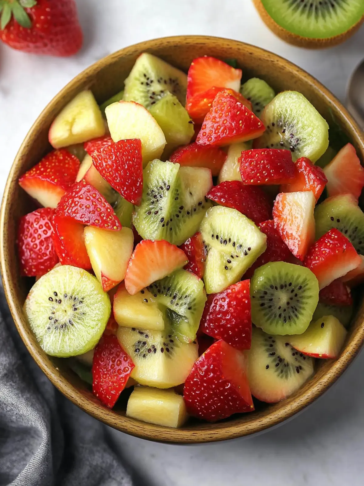 Delightful Spring Fruit Salad with a Zesty Maple Twist 3 Spring Fruit Salad