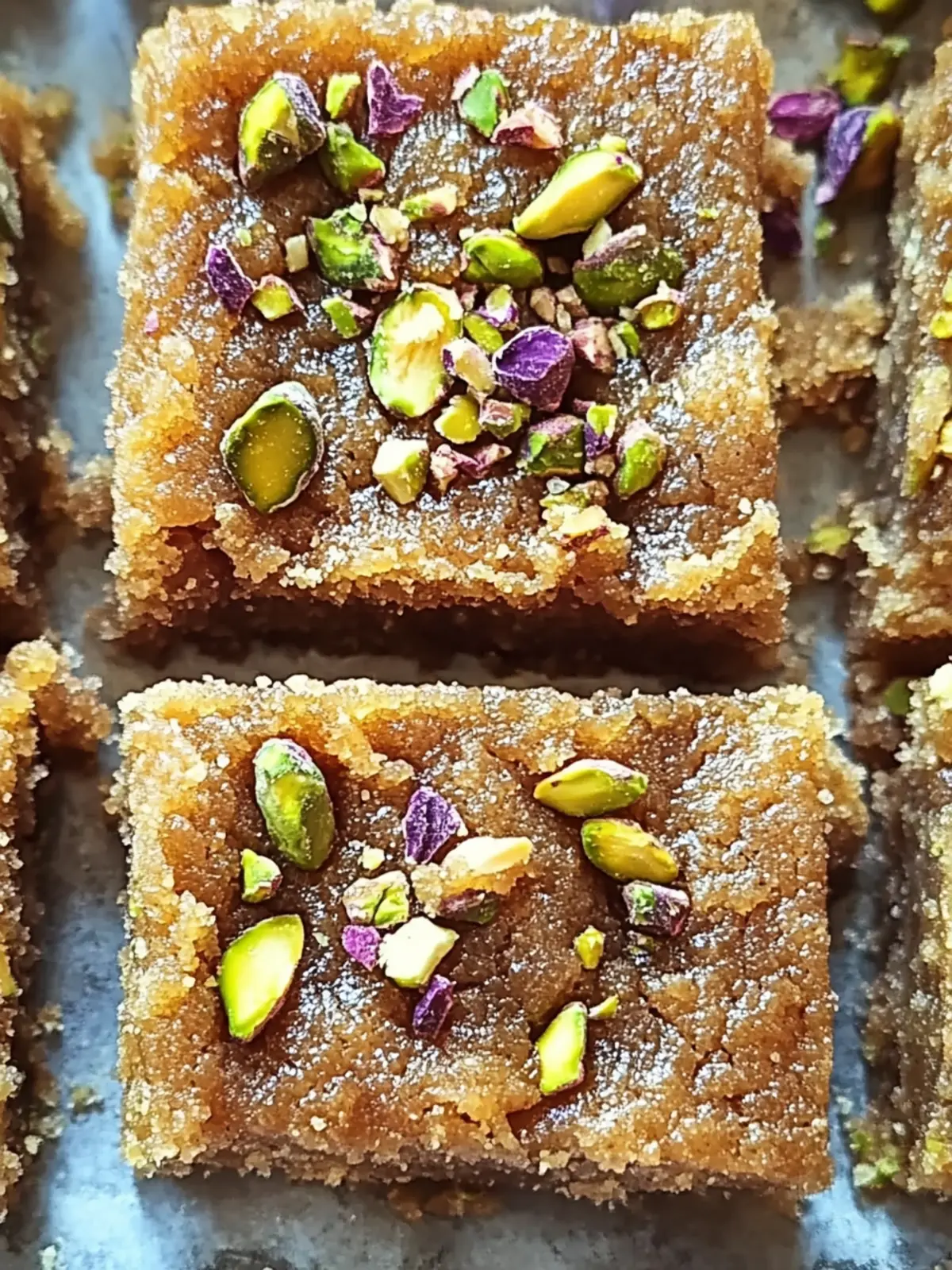 Indulge in Brown Butter and Honey Pistachio Cookie Bars 4 Brown Butter and Honey Pistachio Cookie Bars
