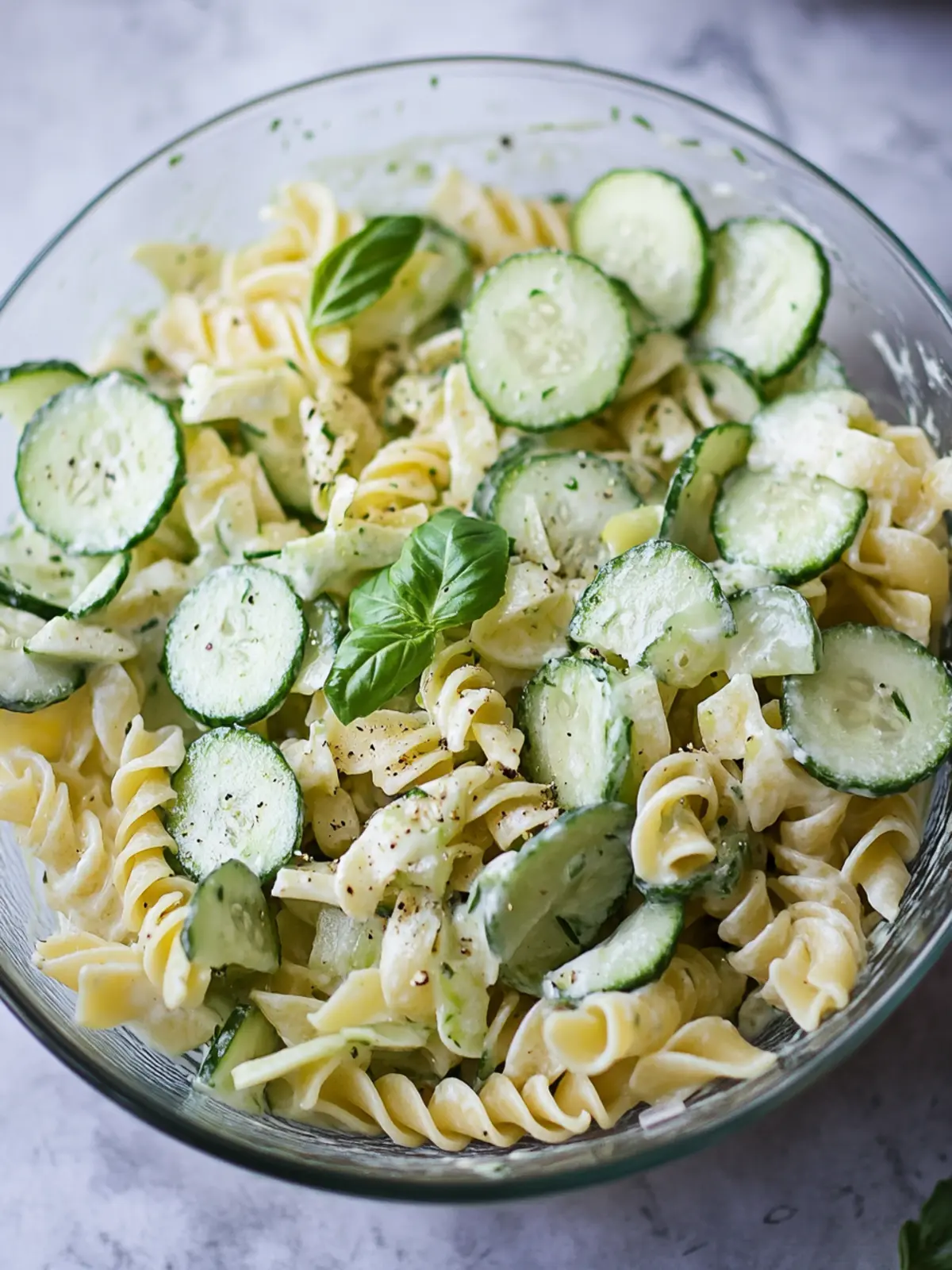 Fresh Cucumber Pasta Salad for a Flavorful Twist 3 Cucumber Pasta Salad
