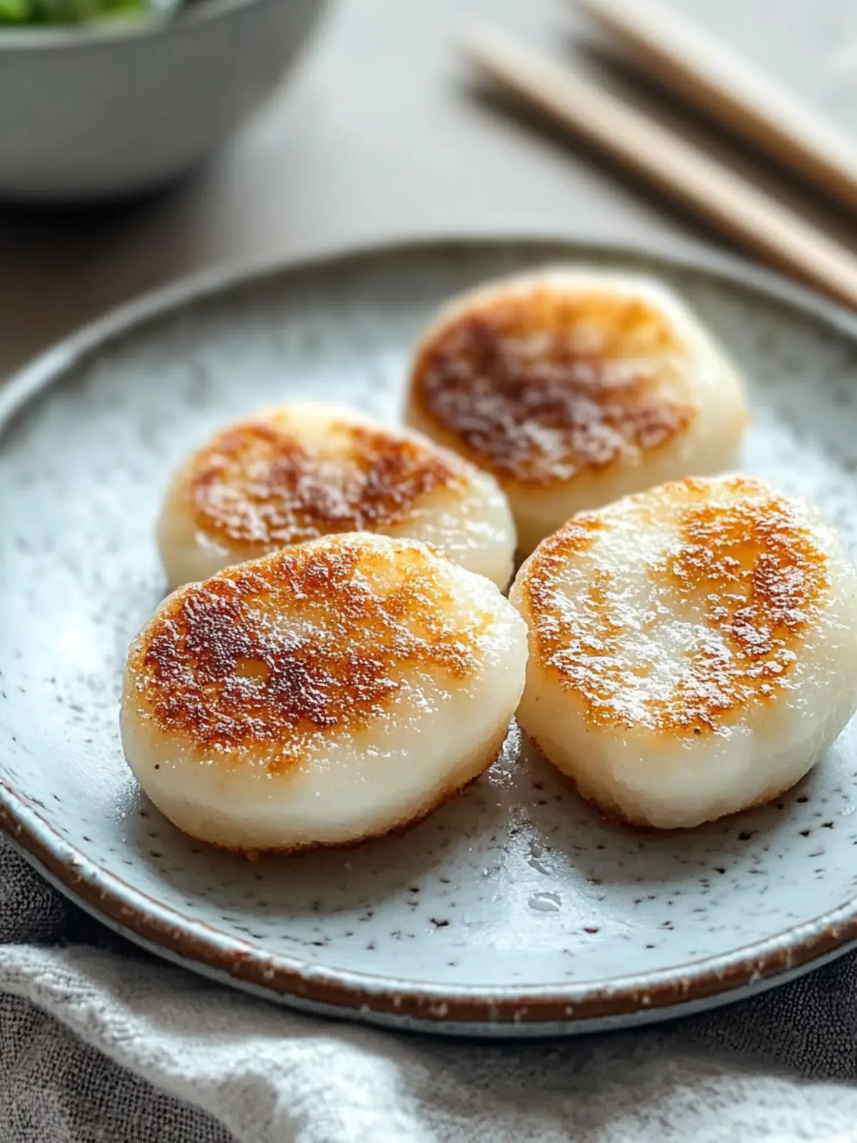 Crispy Pan-Fried Japanese Potato Mochi for Cozy Nights 2 Crispy Pan-Fried Japanese Potato Mochi