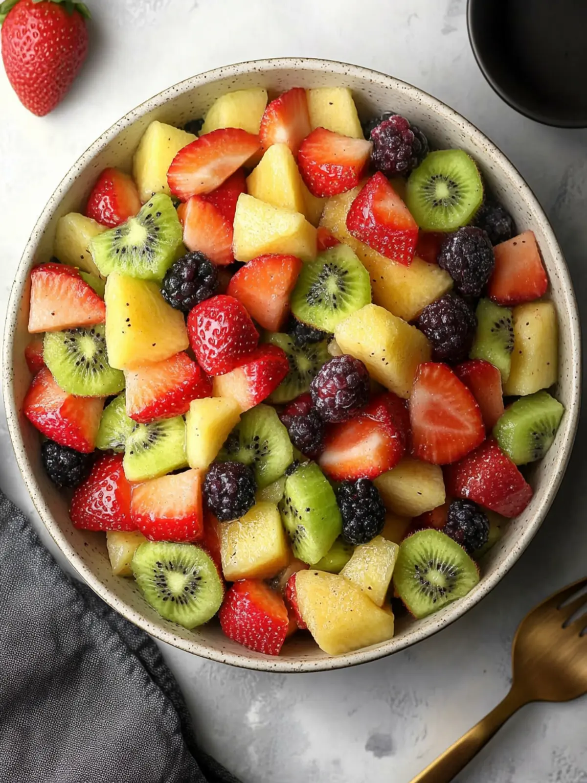 Delightful Spring Fruit Salad with a Zesty Maple Twist 5 Spring Fruit Salad
