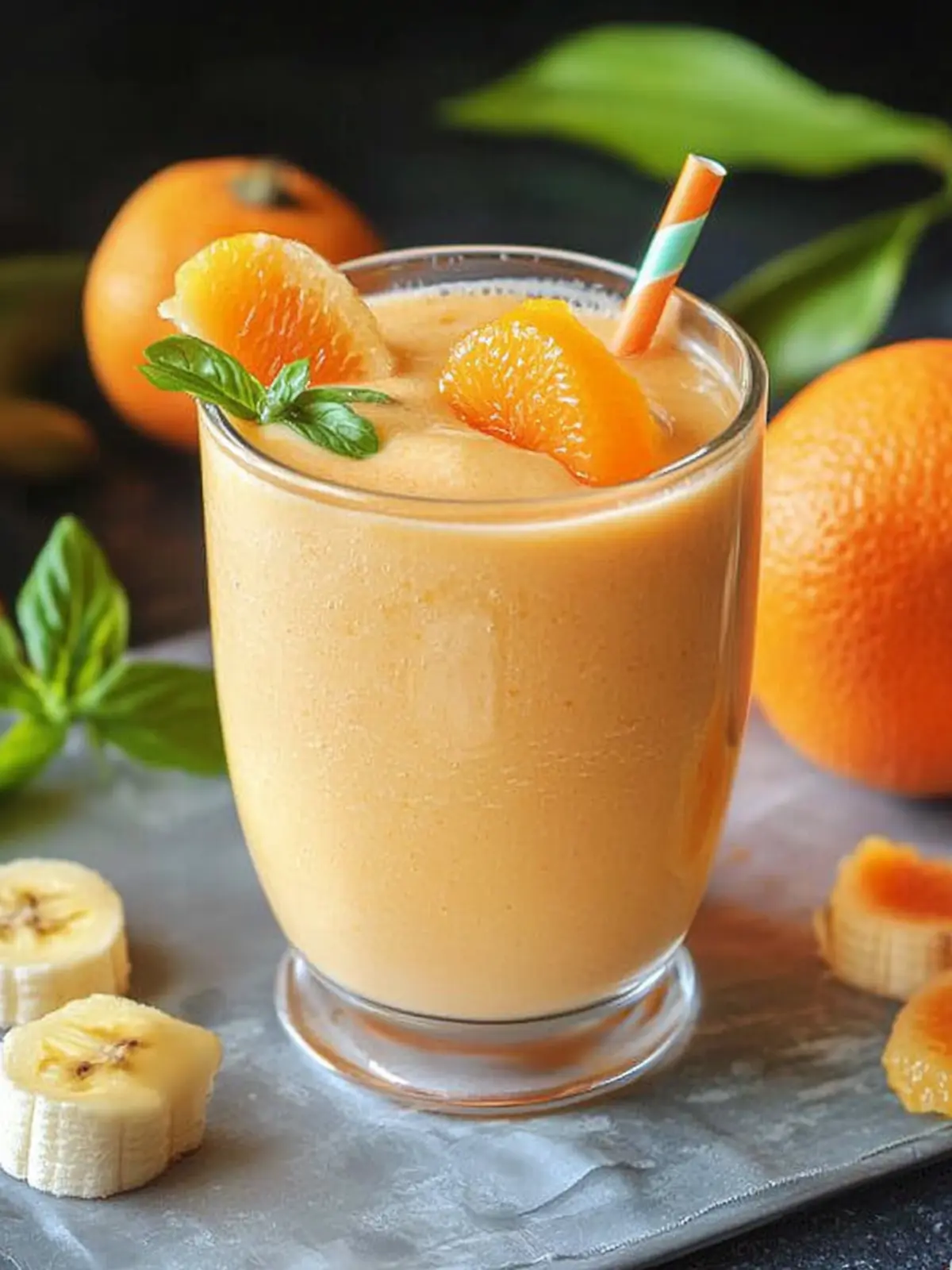 Tangerine Banana Smoothie Bliss for a Refreshing Boost 4 Tangerine Banana Smoothie