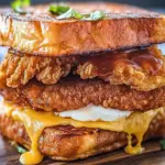 Indulge in Heaven: French Toast Fried Chicken Sandwich 41 French Toast Fried Chicken Sandwich