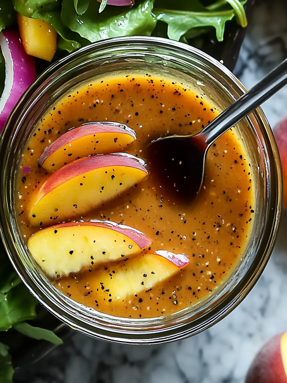 Whip Up Peach Honey Dijon Balsamic Vinaigrette Magic 5 Peach Honey Dijon Balsamic Vinaigrette