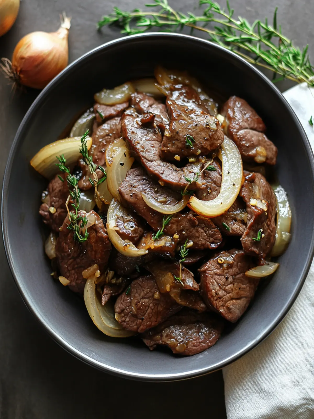 Savory Classic Beef Liver with Sauteed Onions Delight 3 Classic Beef Liver with Sauteed Onions