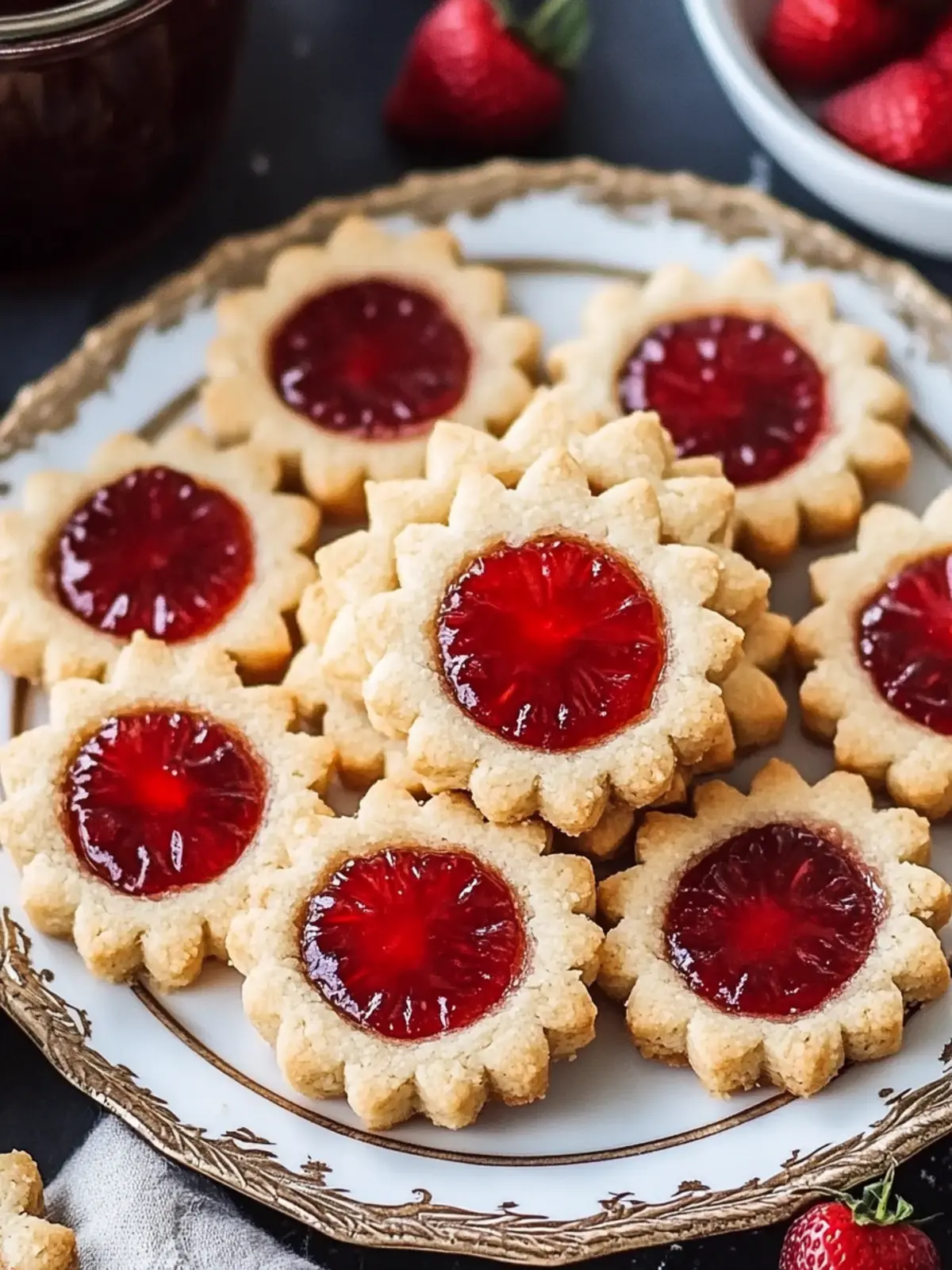 Delicious Shortbread Linzer Cookies: A Sweet Homemade Treat 3 Shortbread Linzer Cookies