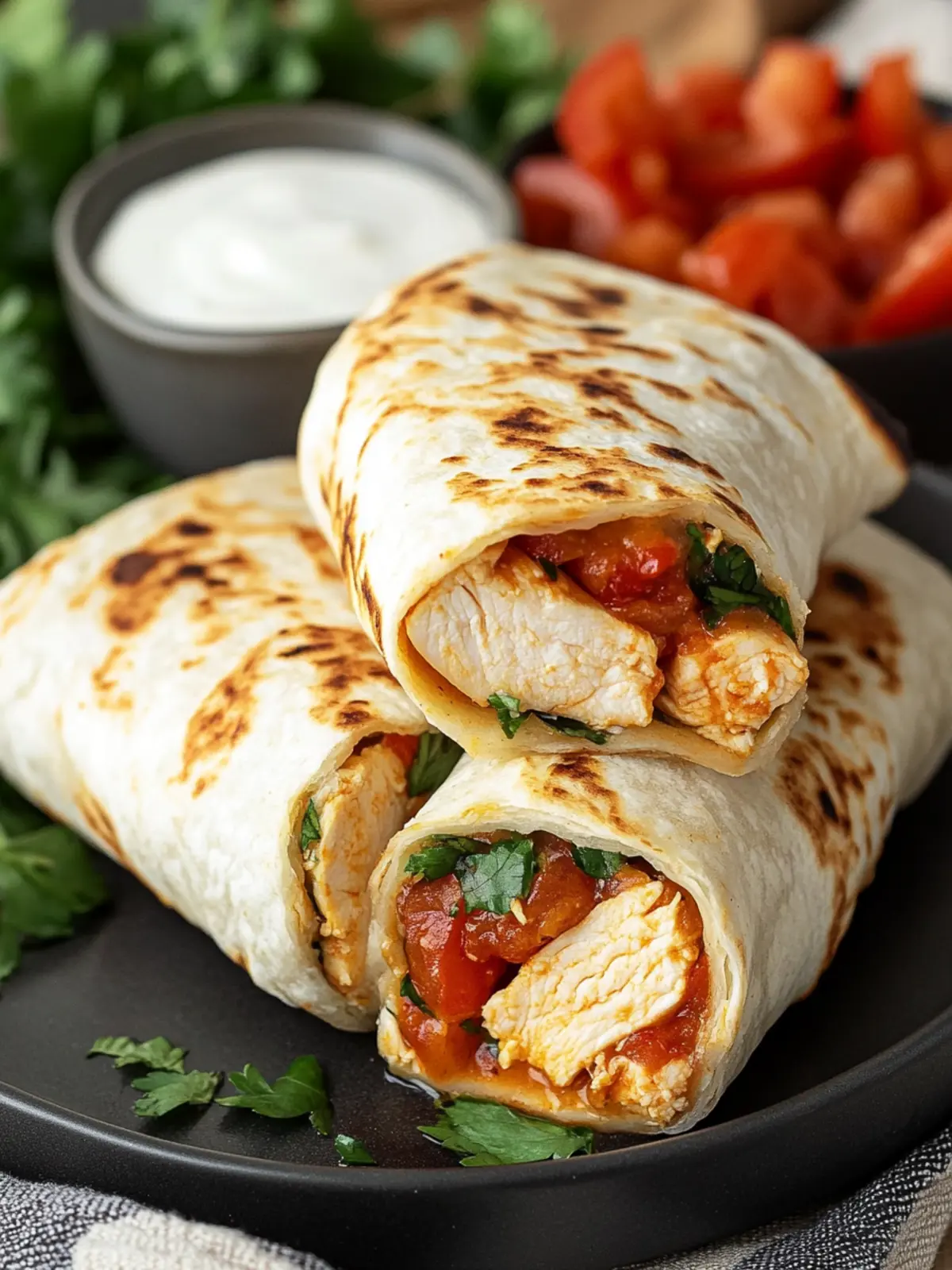 Crispy Air Fryer Chicken & Mozzarella Wraps in 20 Minutes 3 Air Fryer Chicken & Mozzarella Wraps