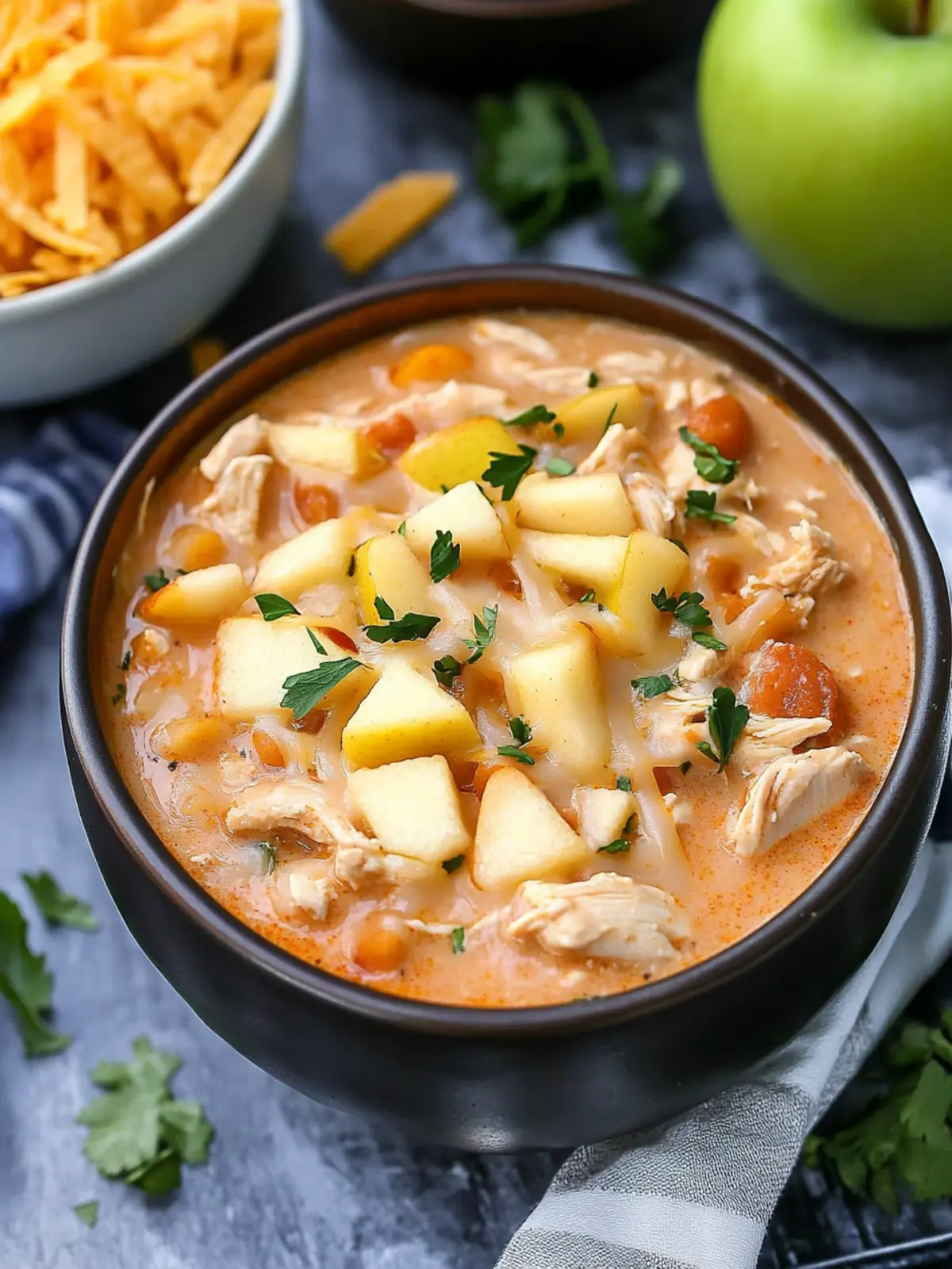 Savory White Cheddar Apple Chicken Chili for Cozy Nights 3 White Cheddar Apple Chicken Chili