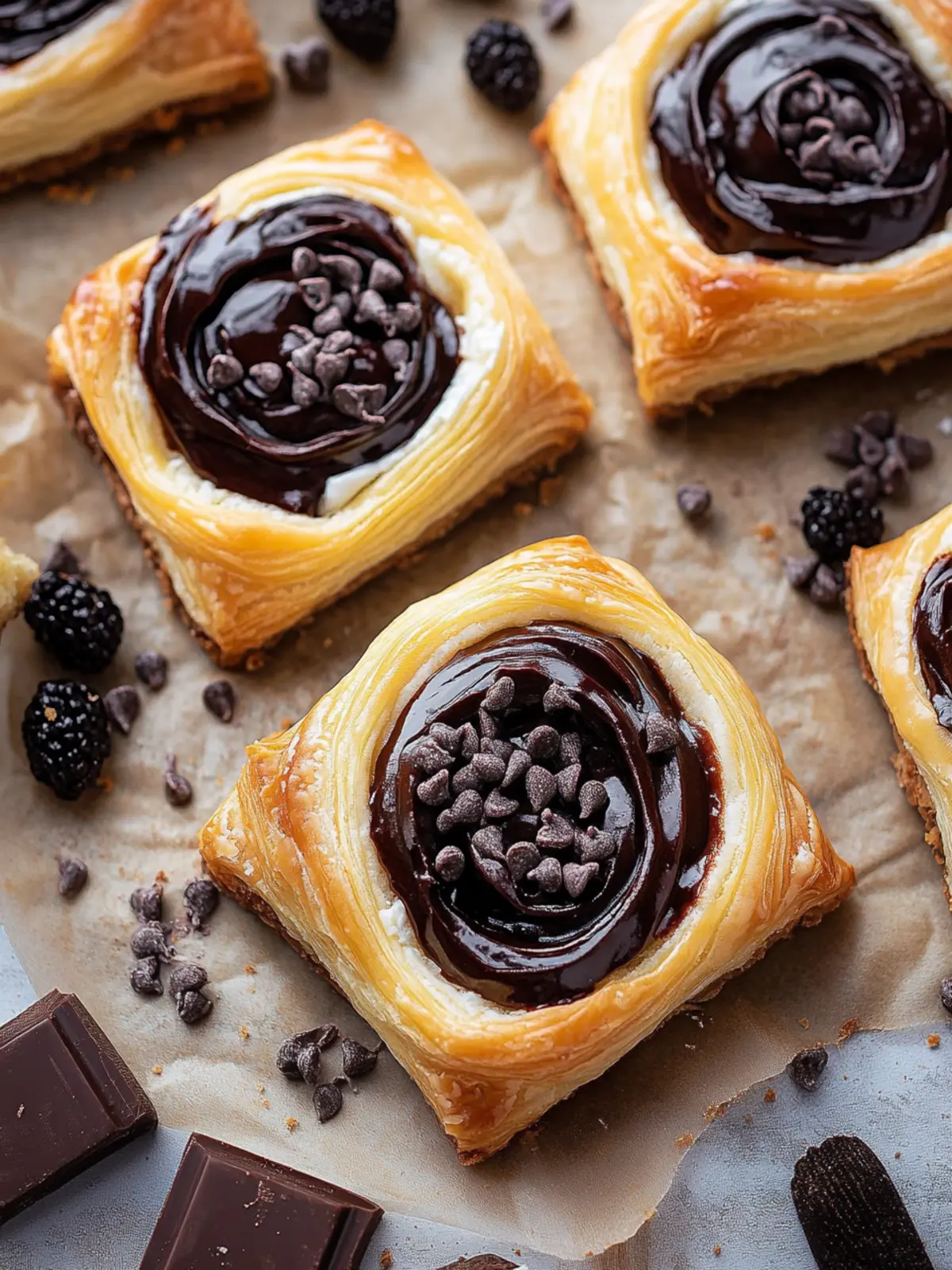 Indulge in Decadent Chocolate Cream Cheese Danish Bliss 3 Chocolate Cream Cheese Danish