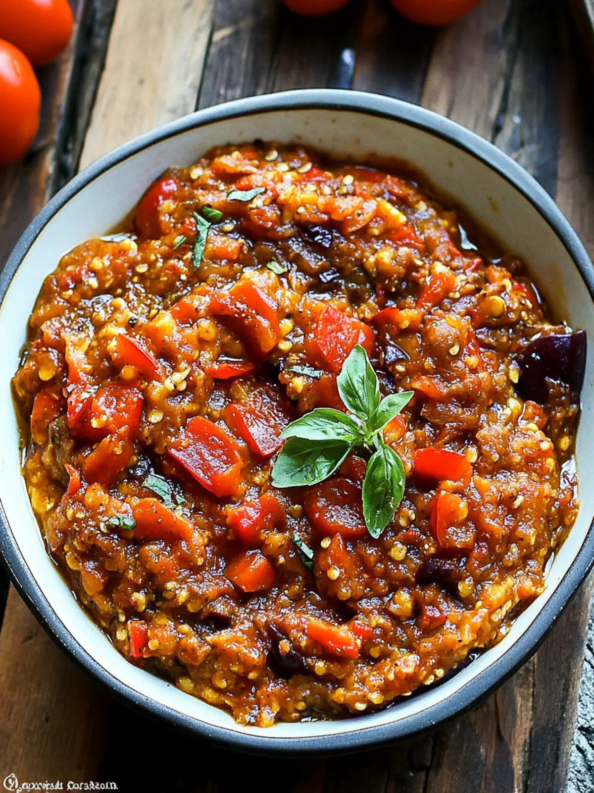 Delicious Roasted Eggplant and Bell Pepper Spread Recipe 4 Roasted Eggplant and Bell Pepper Spread