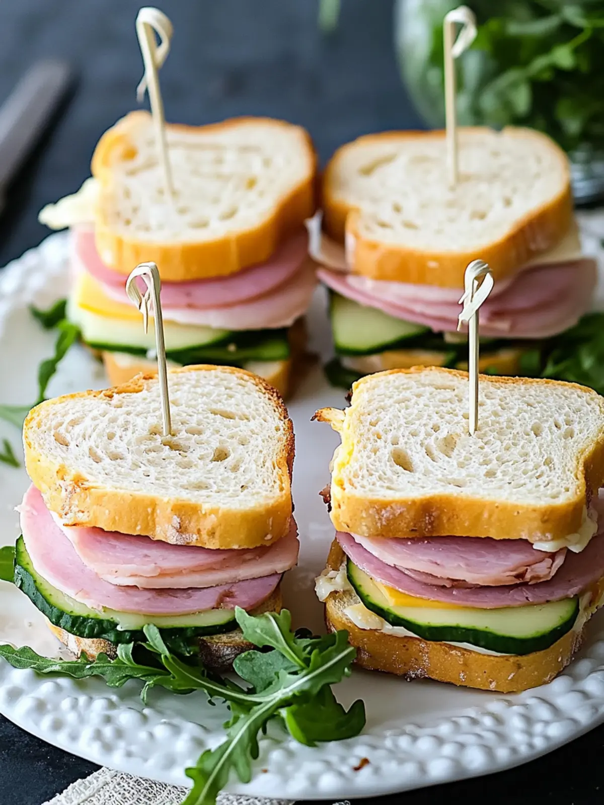Delicious Ham and Cheese Circle Sandwiches for Fun Gatherings 3 Ham and Cheese Circle Sandwiches