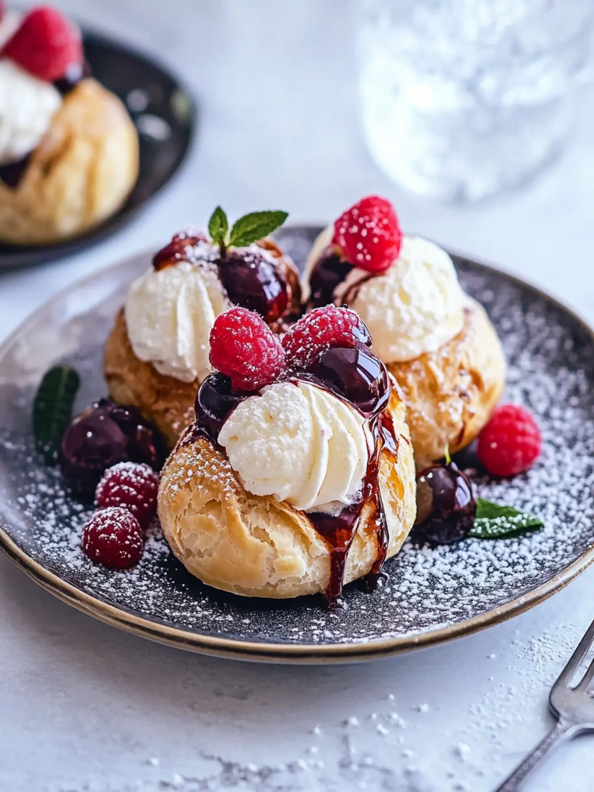 Decadent Black Forest Cream Puffs That Wow Every Party! 3 Black Forest Cream Puffs