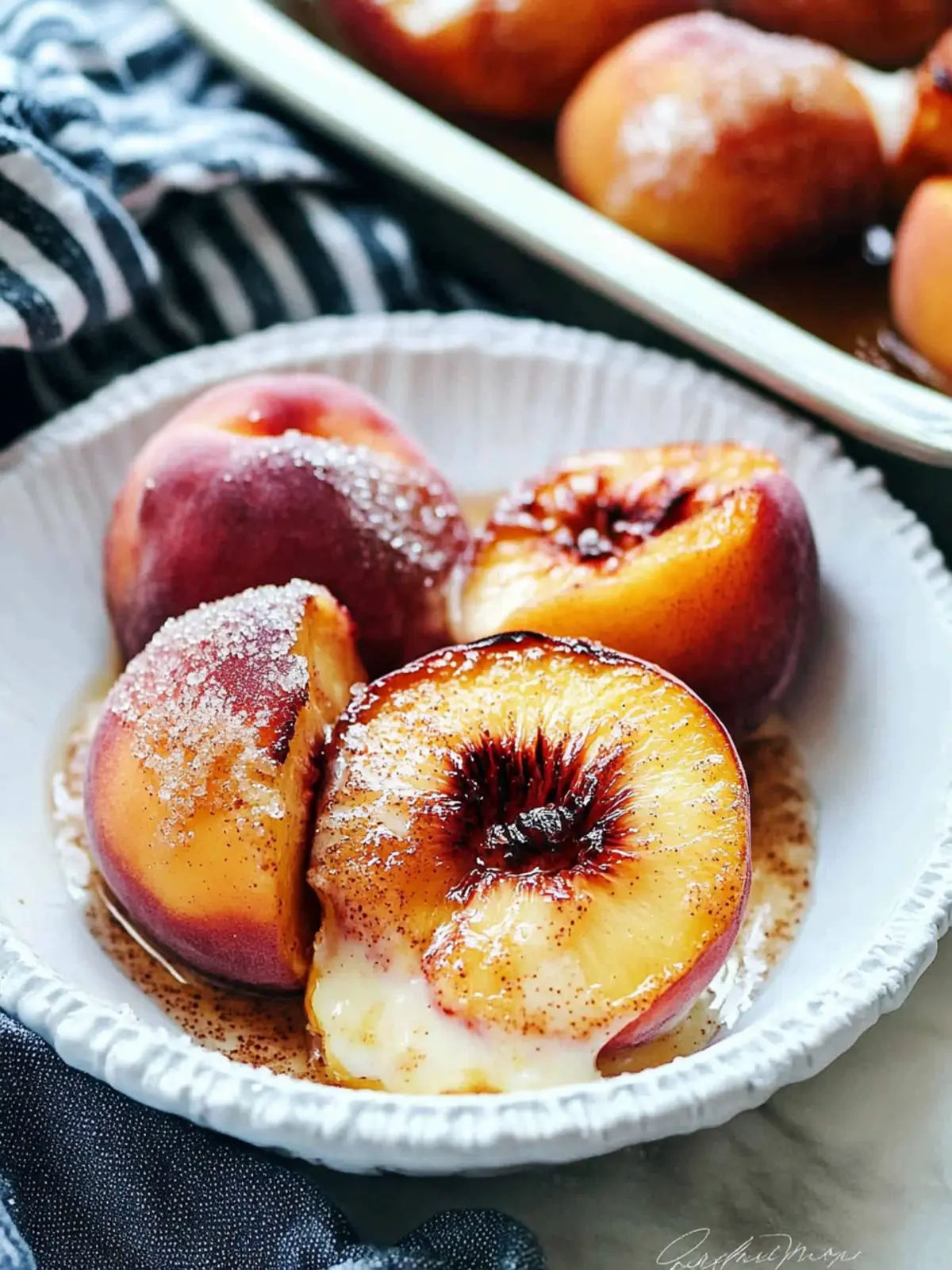Sweet Cinnamon Sugar Baked Peaches: The Perfect Summer Treat 4 Cinnamon Sugar Baked Peaches