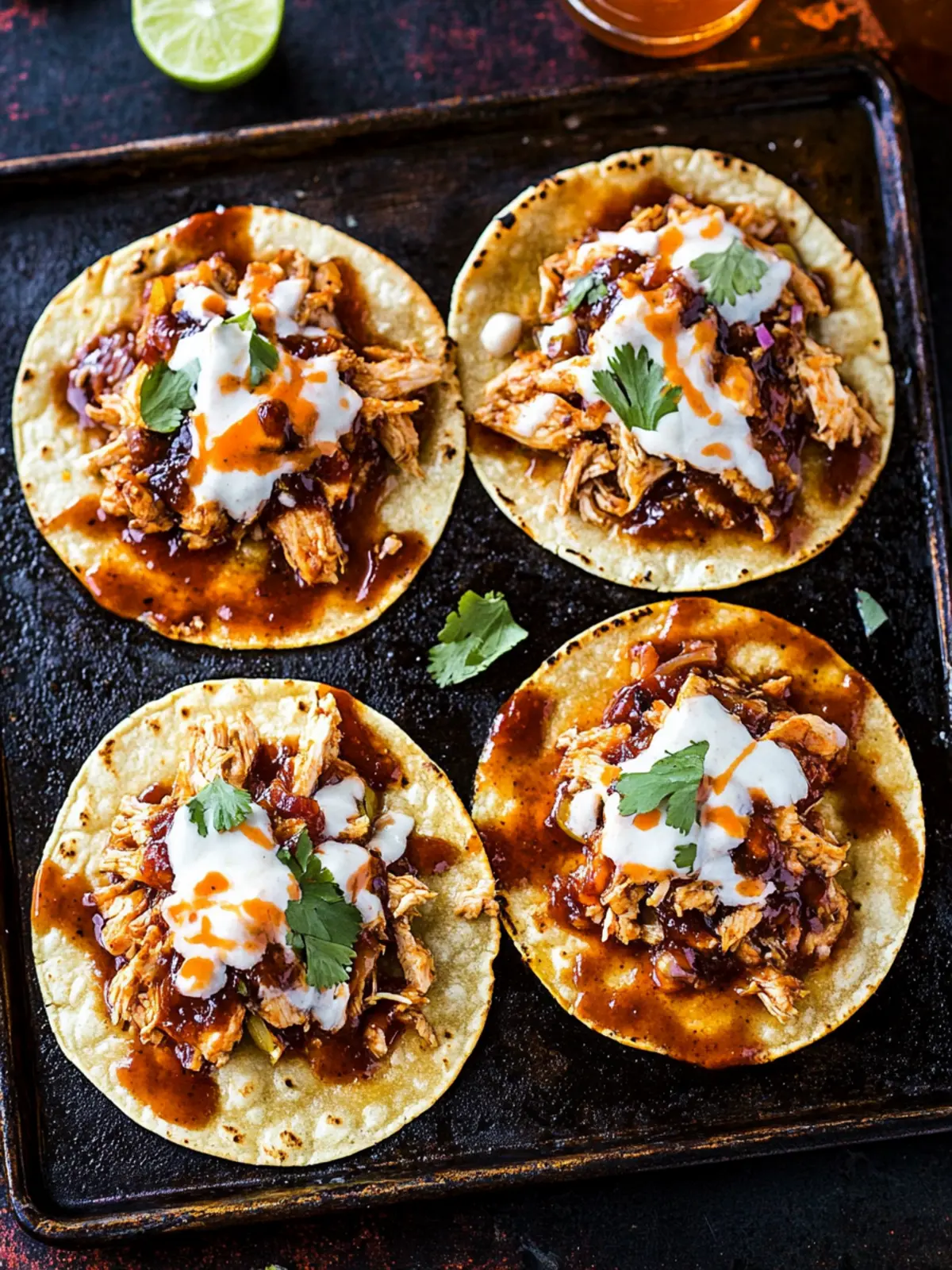 Zesty Barbecue Chicken Tostadas for an Easy Home Feast 4 Barbecue Chicken Tostadas