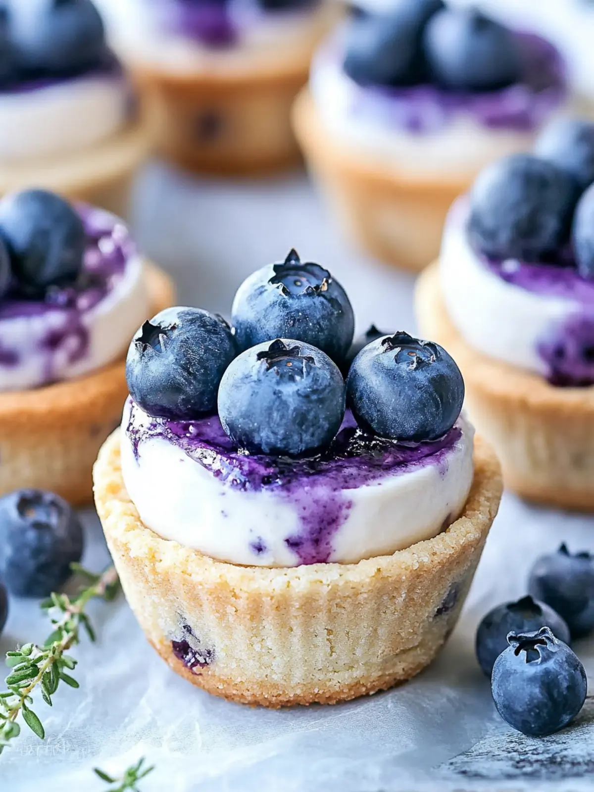 Delicious Blueberry Cheesecake Cookie Cups You'll Love 5 Blueberry Cheesecake Cookie Cups