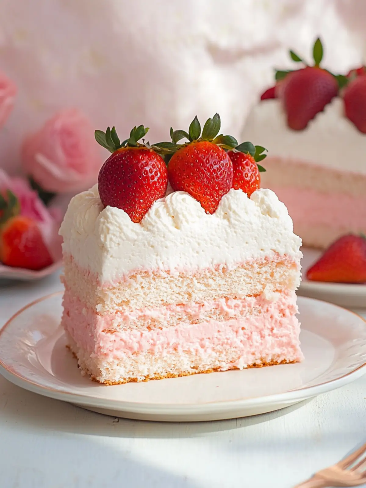 Make Effortless Strawberry Cloud Cake in Just 3 Ingredients 2 Strawberry Cloud Cake